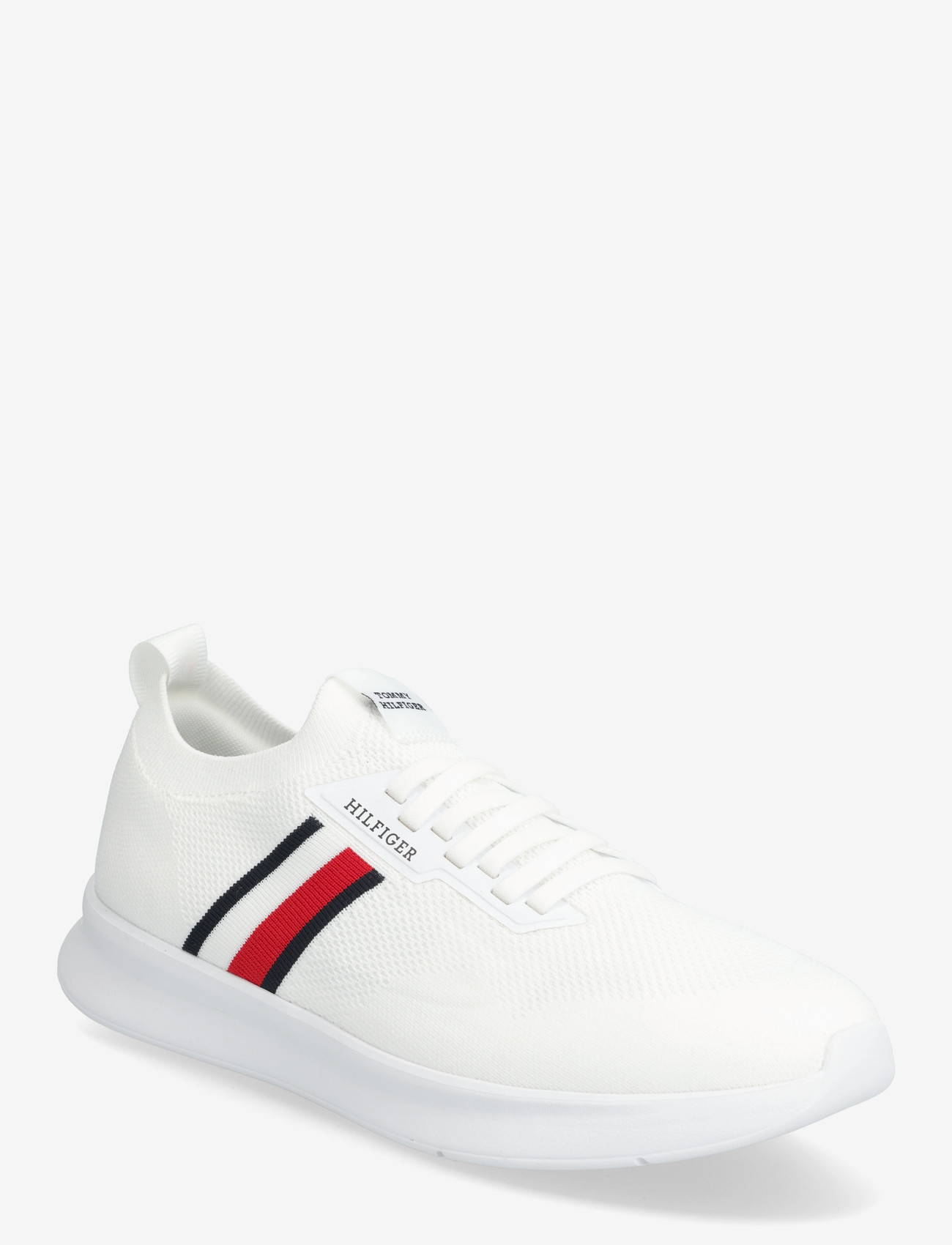 Tommy Hilfiger - LIGHTWEIGHT KNITTED RUNNER - kõrge säärega tossud - white - 0