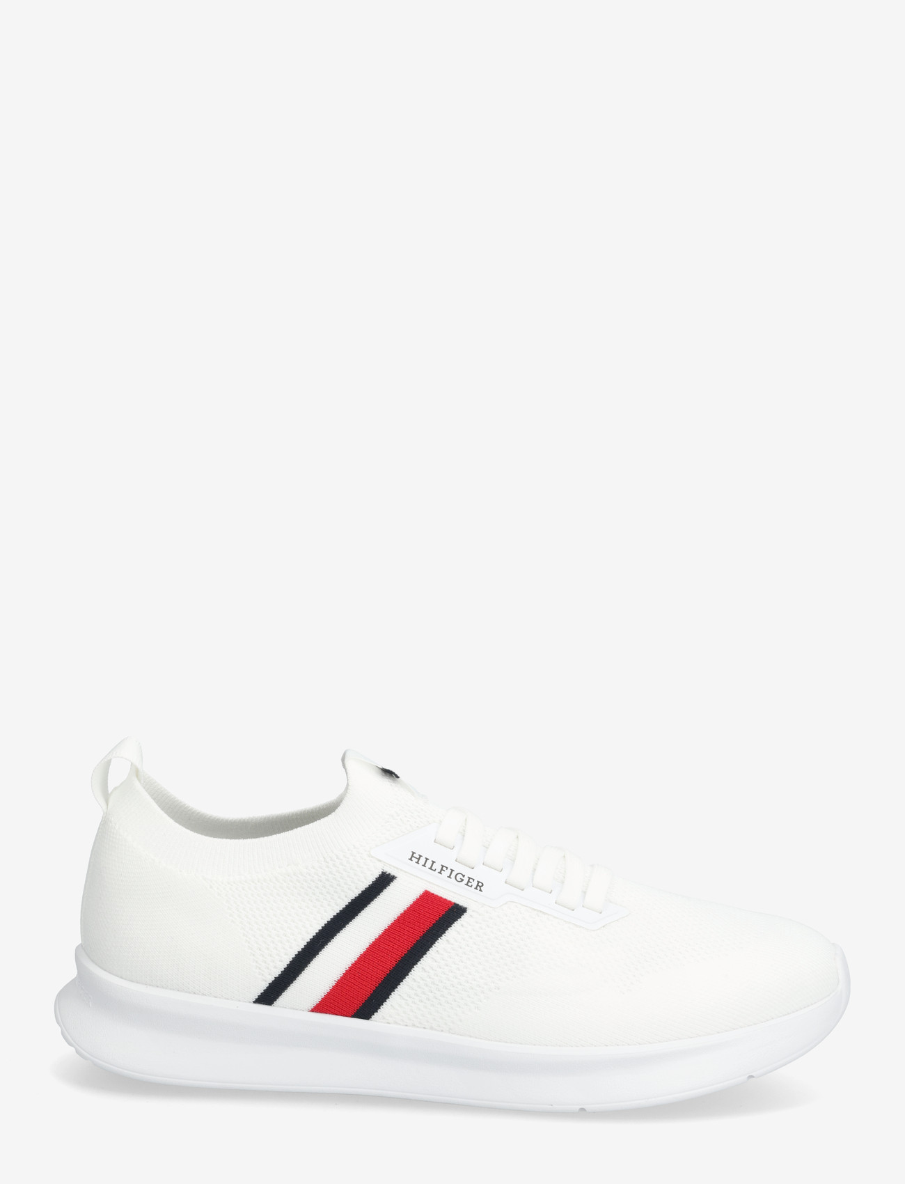 Tommy Hilfiger - LIGHTWEIGHT KNITTED RUNNER - kõrge säärega tossud - white - 1