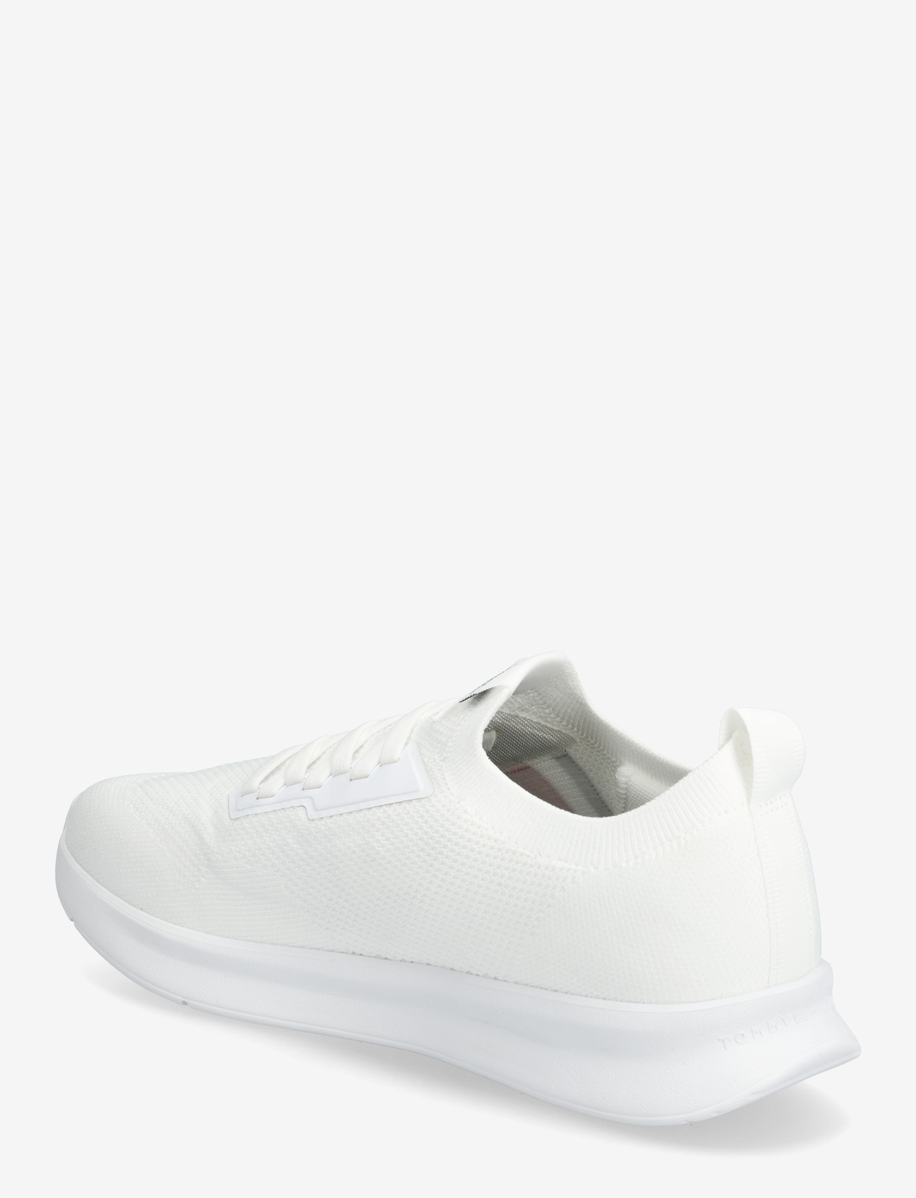 Tommy Hilfiger - LIGHTWEIGHT KNITTED RUNNER - kõrge säärega tossud - white - 2