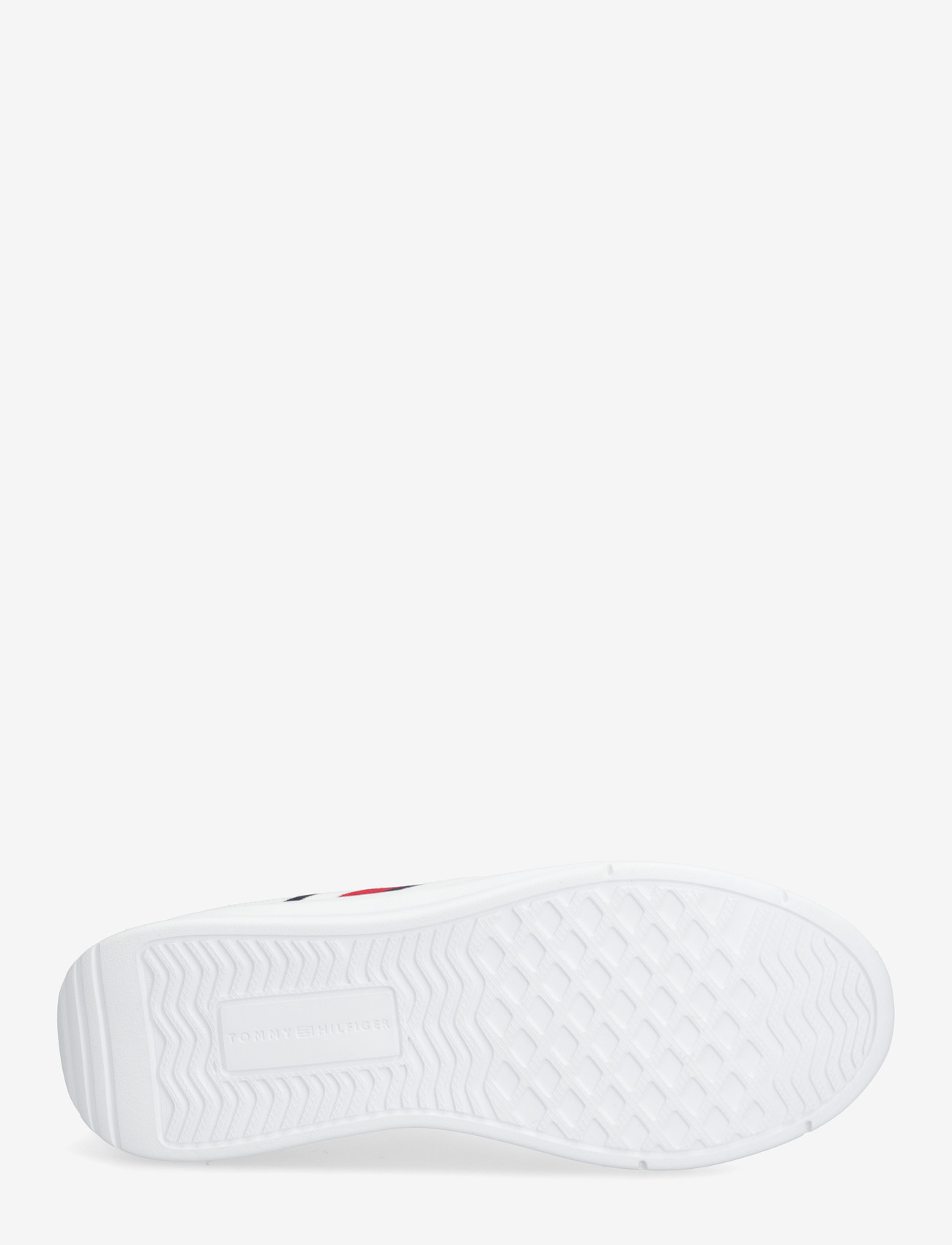 Tommy Hilfiger - LIGHTWEIGHT KNITTED RUNNER - kõrge säärega tossud - white - 4