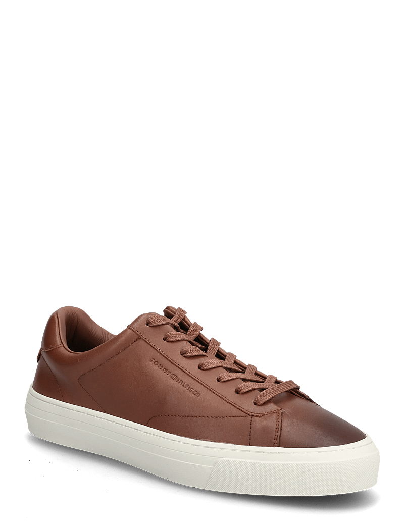 Tommy Hilfiger - PREMIUM DRESS CUPSOLE COGNAC - lave sneakers - winter cognac - 0
