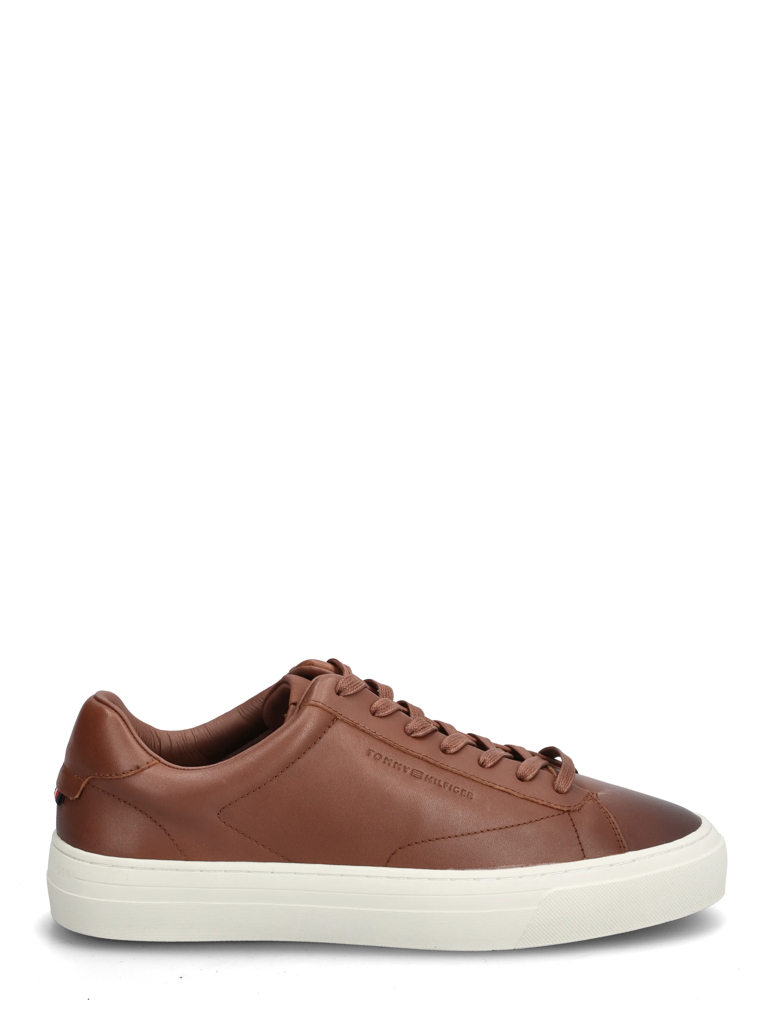 Tommy Hilfiger - PREMIUM DRESS CUPSOLE COGNAC - laisvalaikio batai žemu aulu - winter cognac - 1