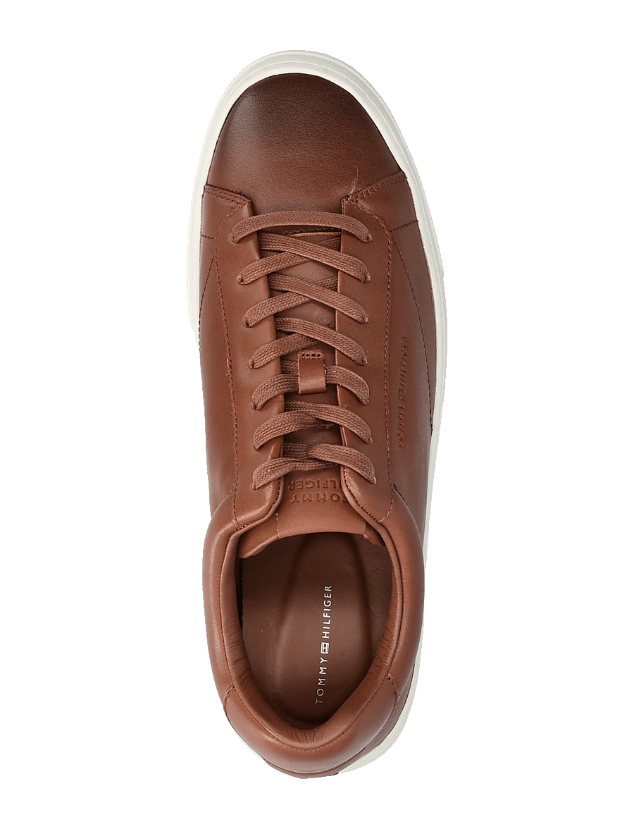 Tommy Hilfiger - PREMIUM DRESS CUPSOLE COGNAC - laisvalaikio batai žemu aulu - winter cognac - 3