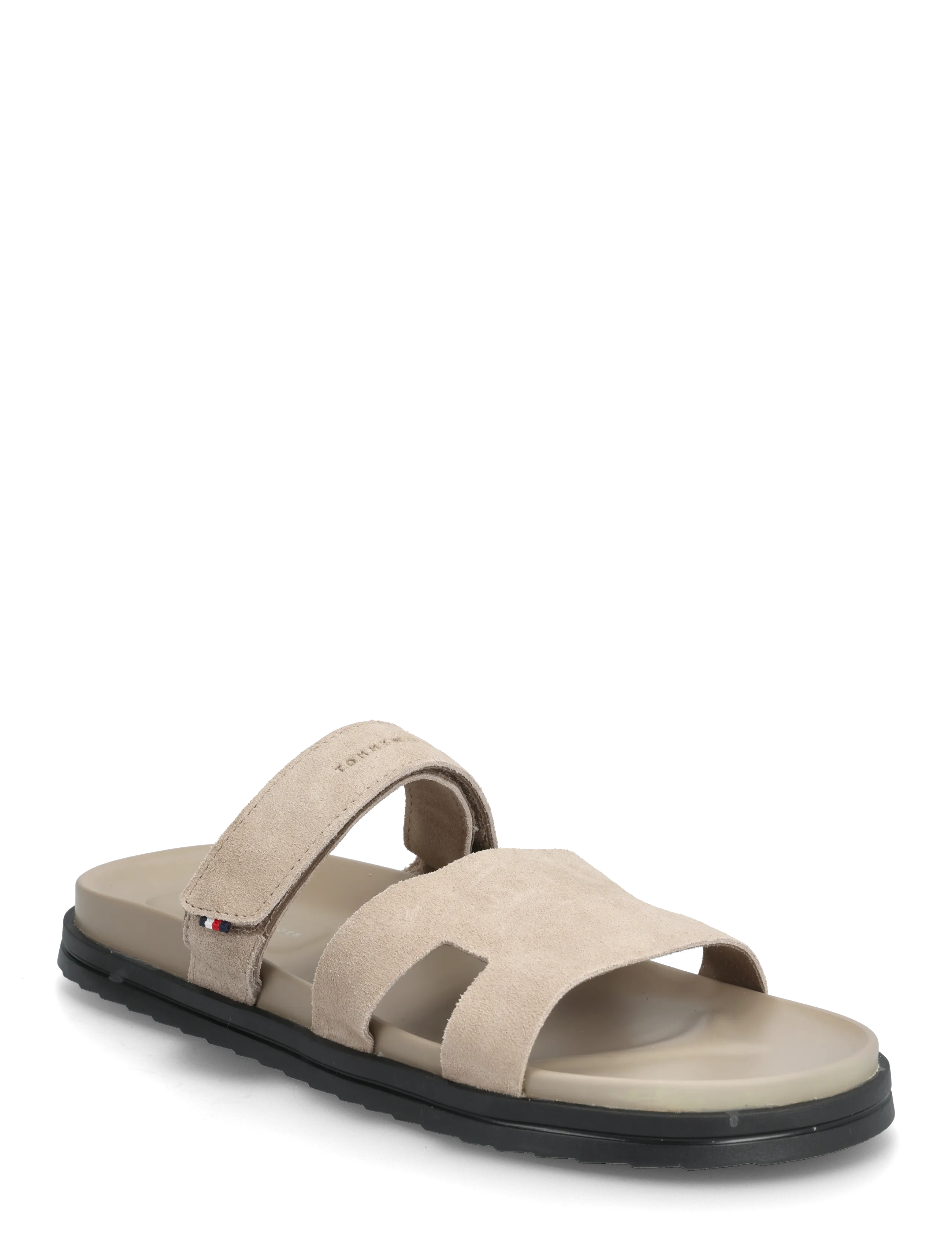 Tommy Hilfiger ADJUSTABLE PREMIUM SUEDE SANDAL - Sandaalid - COASTAL TAUPE / beige