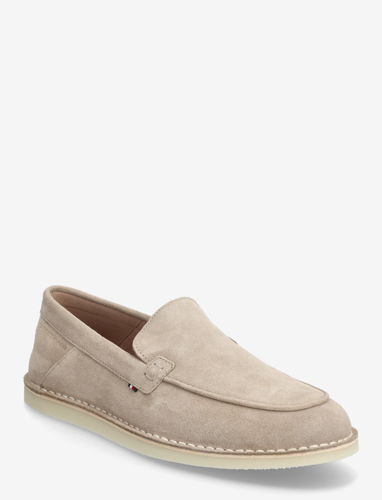 Tommy Hilfiger - HILFIGER STITCHDOWN SUEDE LOAFER - osta olukorra järgi - coastal taupe - 0