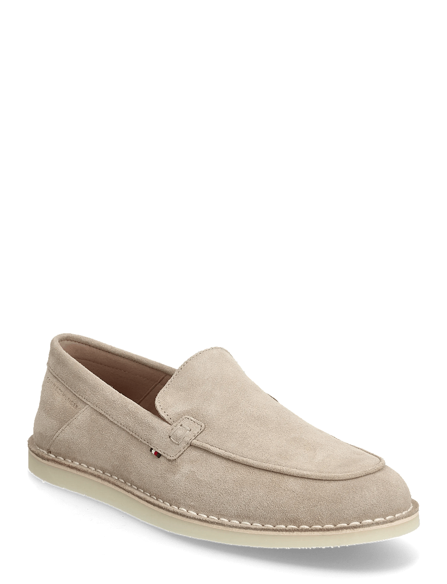 Tommy Hilfiger - HILFIGER STITCHDOWN SUEDE LOAFER - nach anlass kaufen - coastal taupe - 0