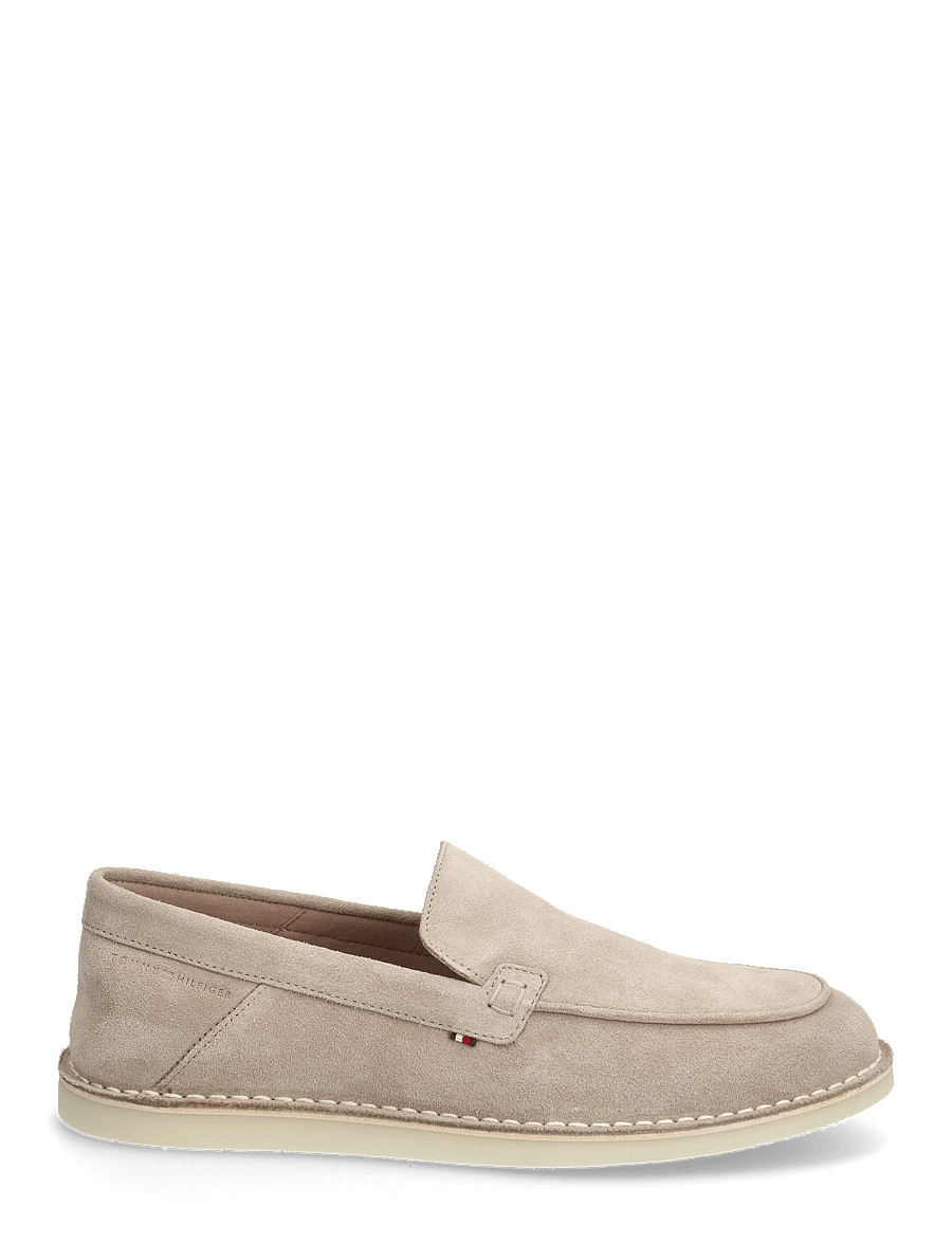 Tommy Hilfiger - HILFIGER STITCHDOWN SUEDE LOAFER - nach anlass kaufen - coastal taupe - 1