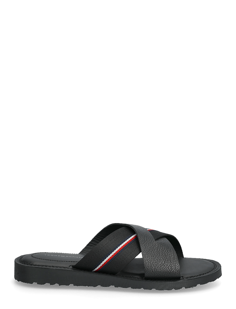 Tommy Hilfiger - CORE HILFIGER LTH CRISS C SANDAL - nach anlass kaufen - black - 1