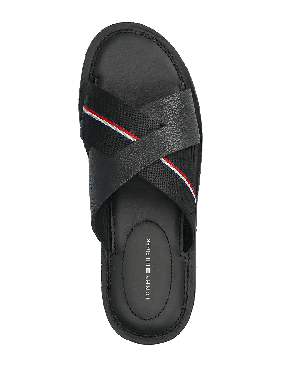 Tommy Hilfiger - CORE HILFIGER LTH CRISS C SANDAL - nach anlass kaufen - black - 3