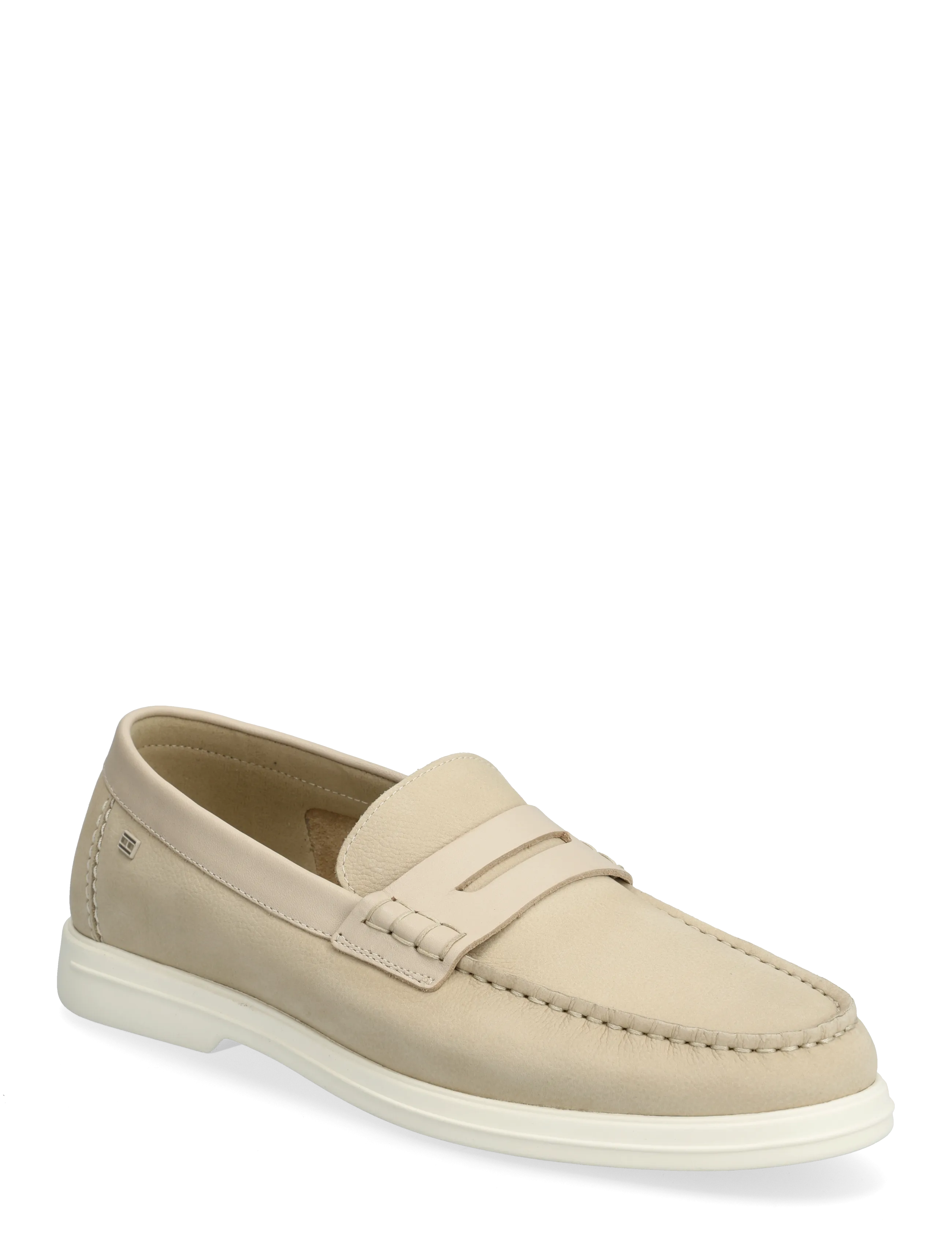 Tommy Hilfiger Hilfiger Mix Nubuck Loafer, 44, Beige, Sko > Hyttesko, Herre