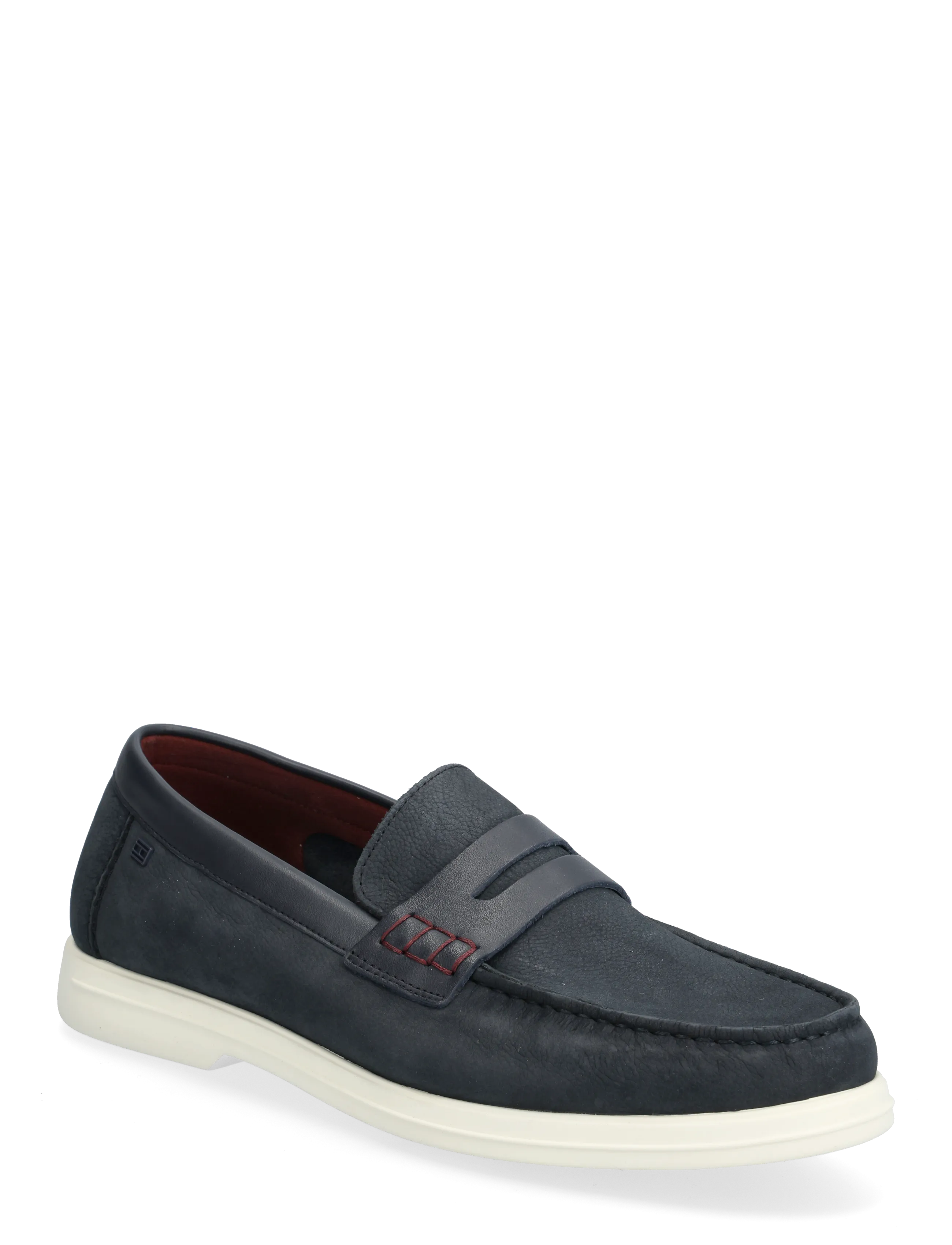Tommy Hilfiger Hilfiger Mix Nubuck Loafer, 43, Navy, Sko > Hyttesko, Herre