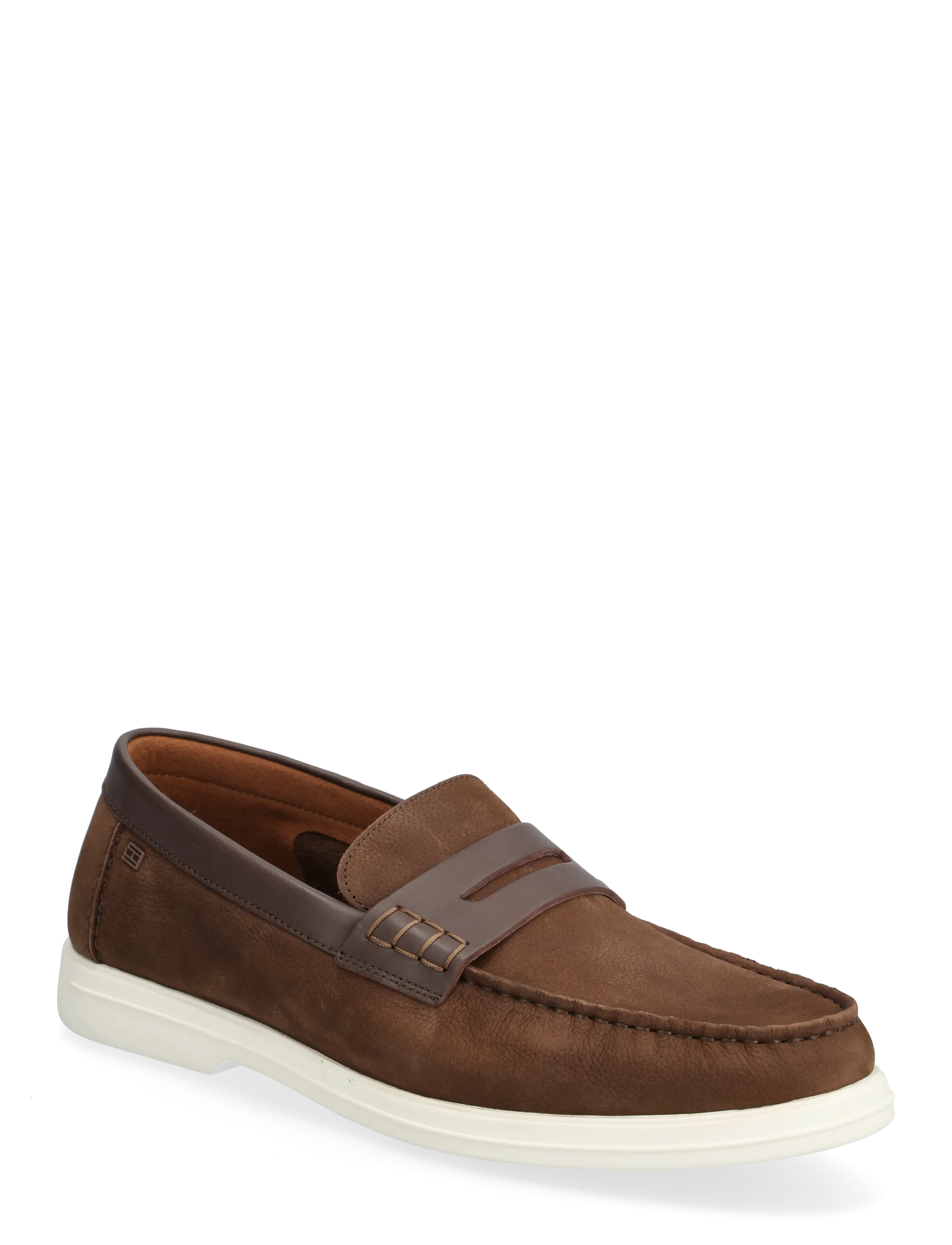 Tommy Hilfiger Hilfiger Mix Nubuck Loafer, 42, Brown, Sko > Hyttesko, Herre
