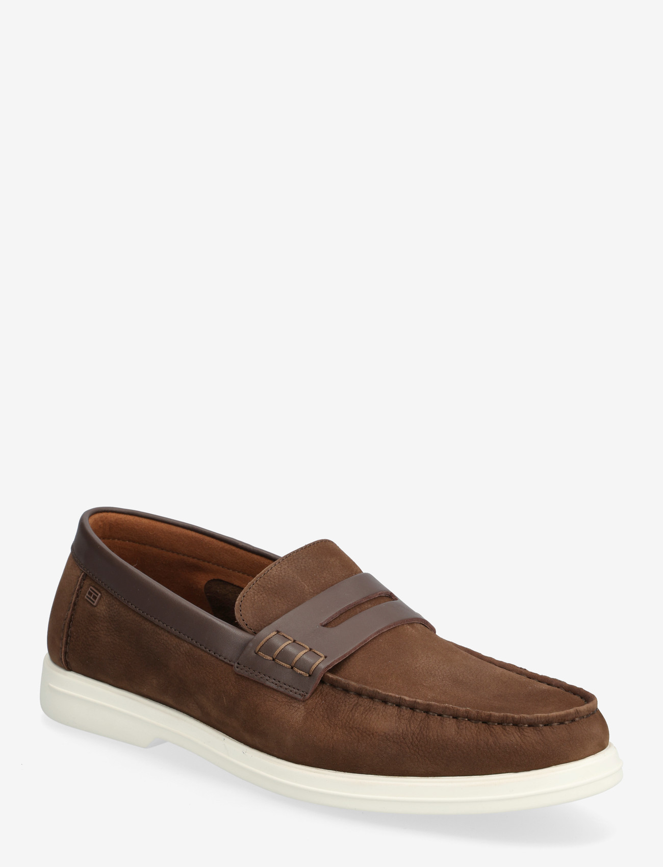 Tommy Hilfiger - HILFIGER MIX NUBUCK LOAFER - osta olukorra järgi - legacy brown - 0