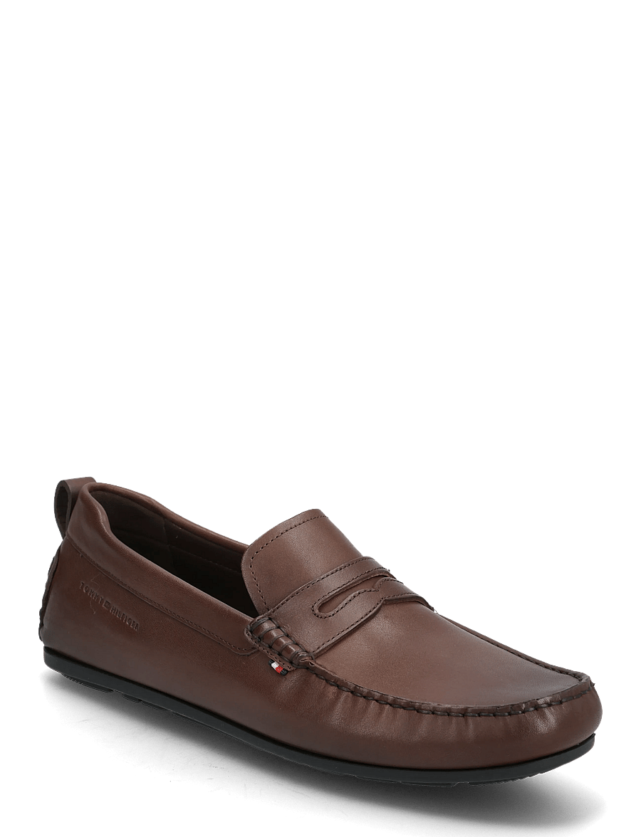 Tommy Hilfiger - CORE HILFIGER LEATHER DRIVER - shoppa efter tillfälle - dark mocha - 0