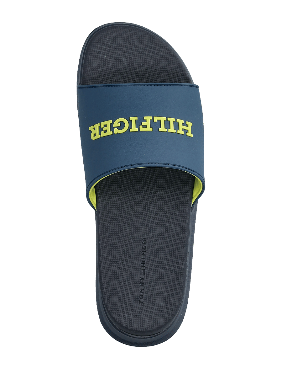 Tommy Hilfiger - DUAL DENSITY HILFIGER POOL SLIDE - pool-sandalen - aegean sea - 3