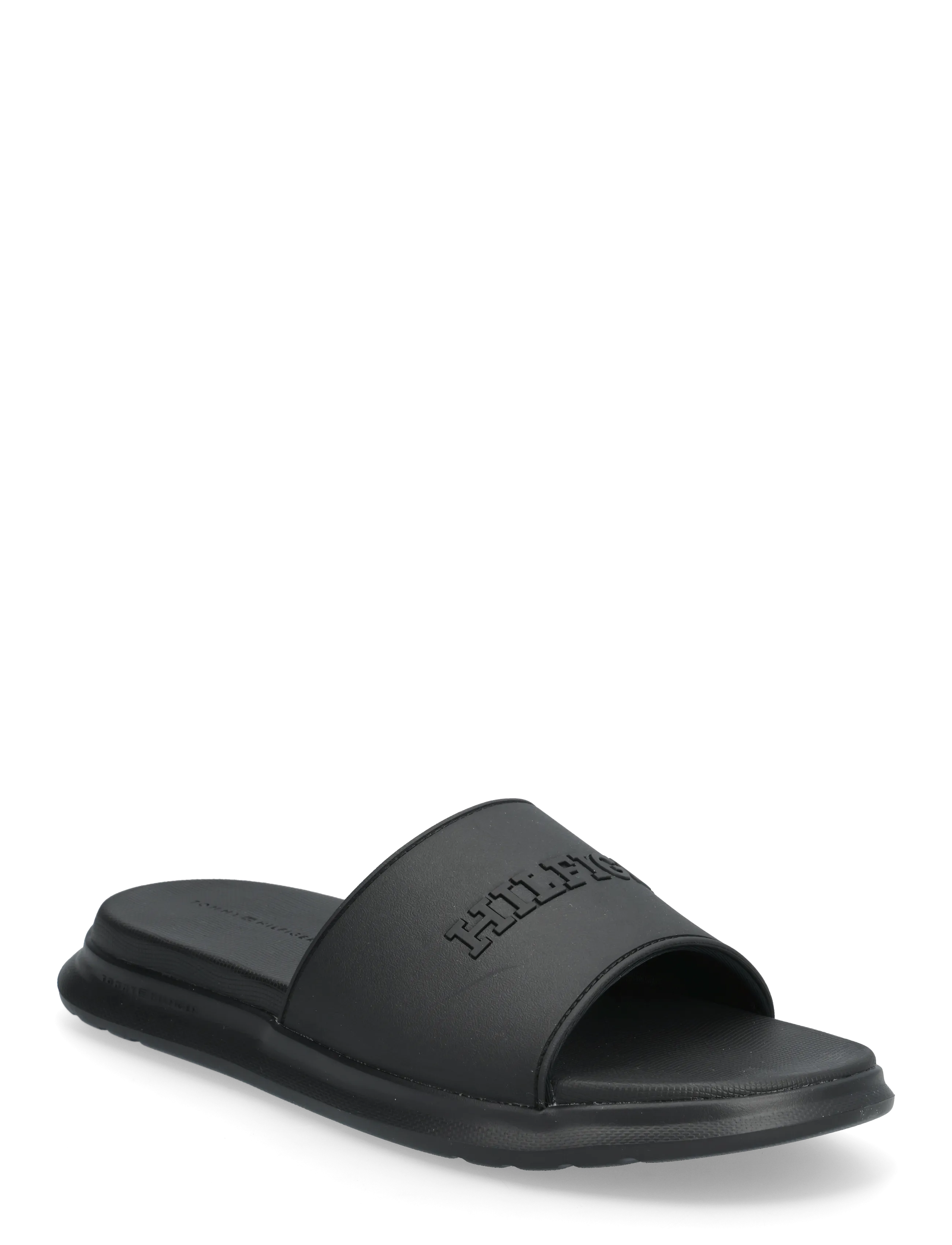 Tommy Hilfiger Dual Density Hilfiger Pool Slide, 41, Black, Sport Sko > Sport Pool Sliders, Herre