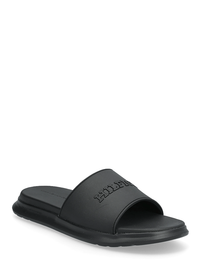 Tommy Hilfiger - DUAL DENSITY HILFIGER POOL SLIDE - pool-sandalen - black - 0