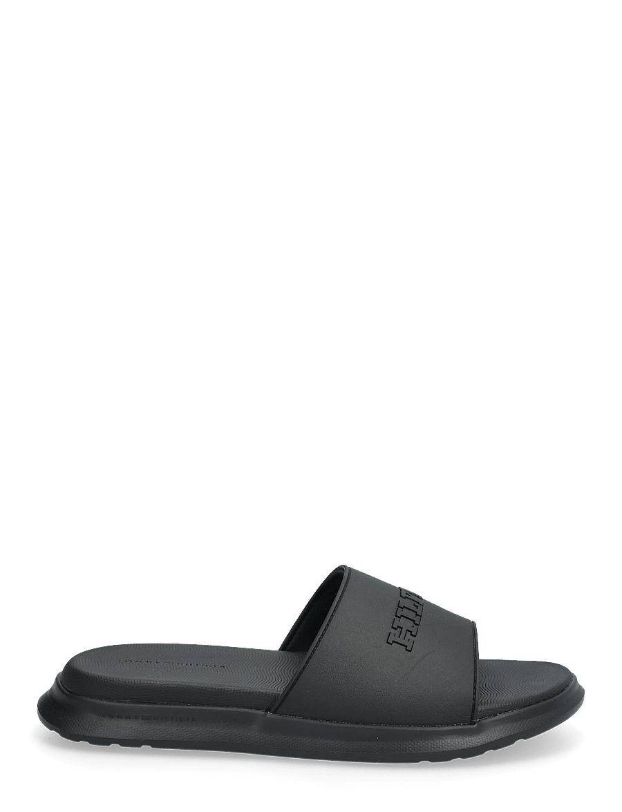 Tommy Hilfiger - DUAL DENSITY HILFIGER POOL SLIDE - pool-sandalen - black - 1