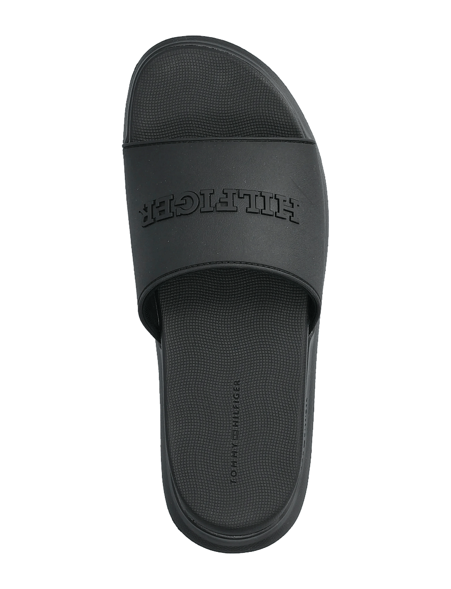 Tommy Hilfiger - DUAL DENSITY HILFIGER POOL SLIDE - pool-sandalen - black - 3
