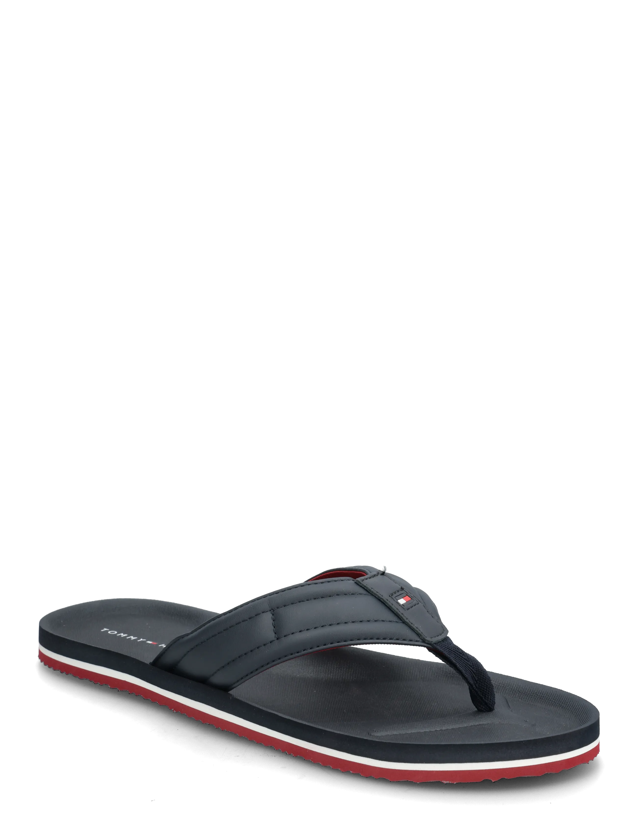 Tommy Hilfiger HILFIGER PADDED BEACH SANDAL - Flip-Flops - DESERT SKY / navy