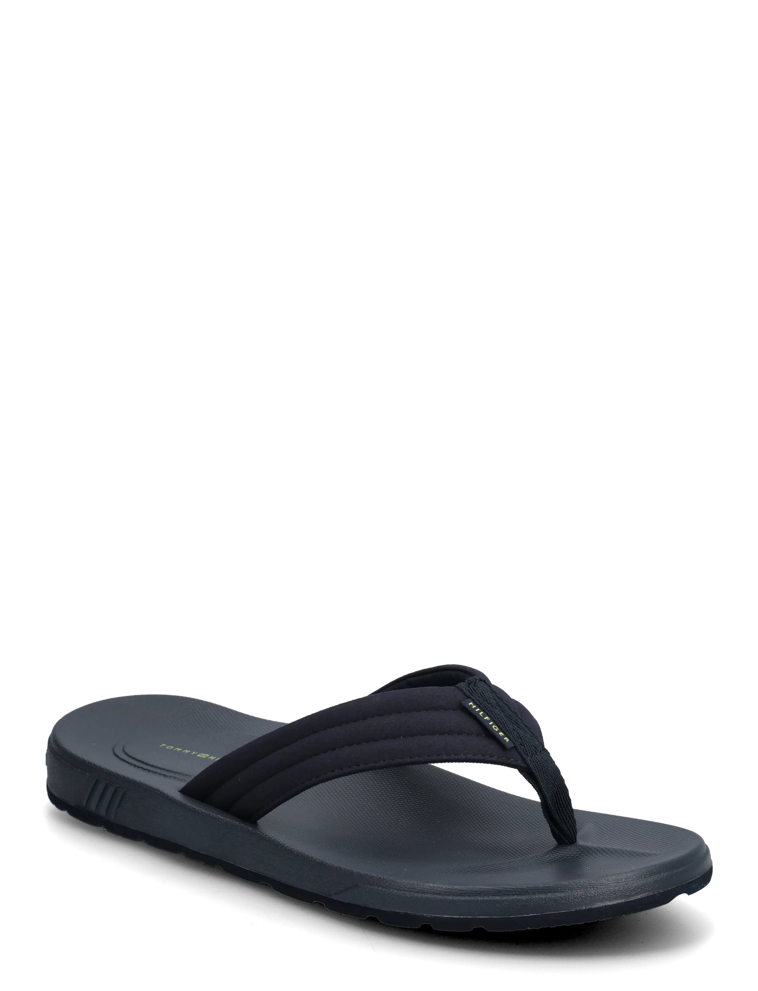 Tommy Hilfiger MOLDED HILFIGER LTH BEACH SANDAL - Klipklapper - DESERT SKY / navy