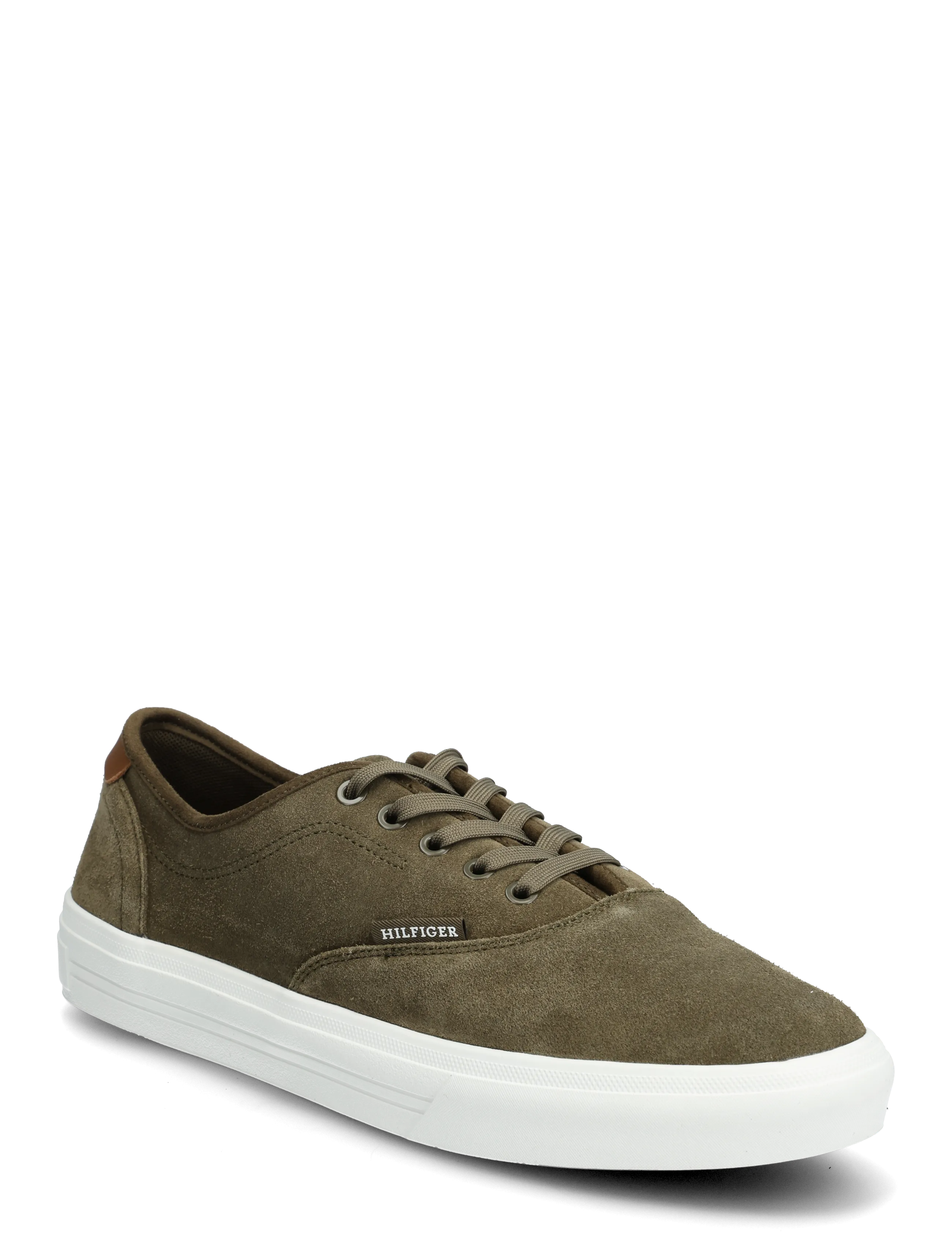 Tommy Hilfiger TH VULC CUP SUEDE - Buty - WILLOW GREEN / khaki/green