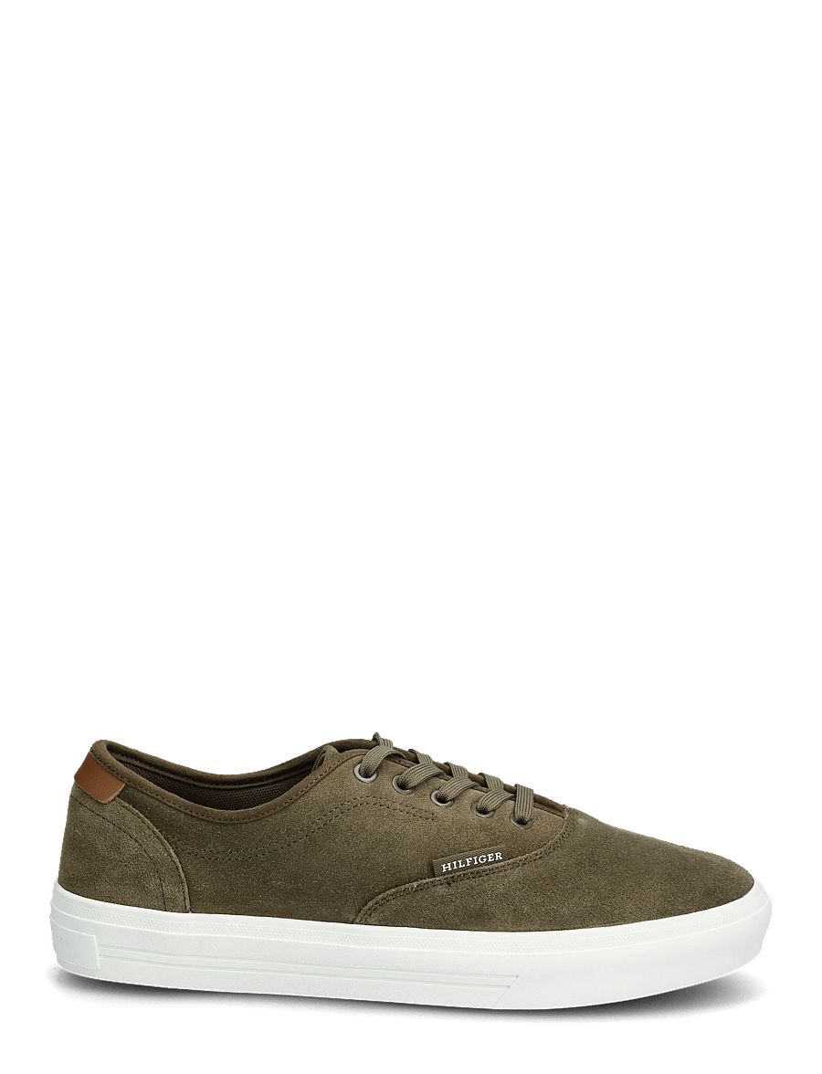Tommy Hilfiger - TH VULC CUP SUEDE - lave sneakers - willow green - 1