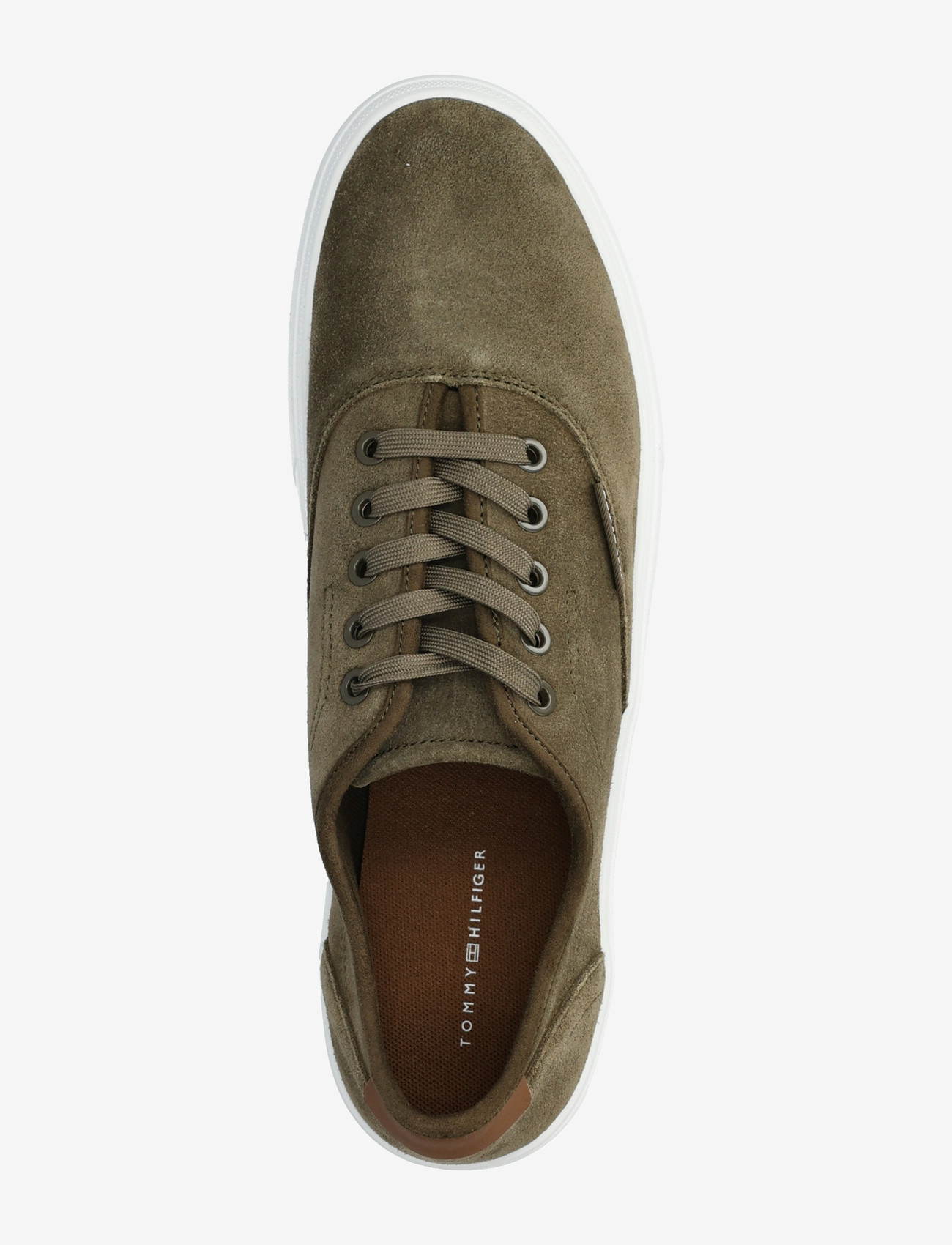 Tommy Hilfiger - TH VULC CUP SUEDE - lave sneakers - willow green - 3