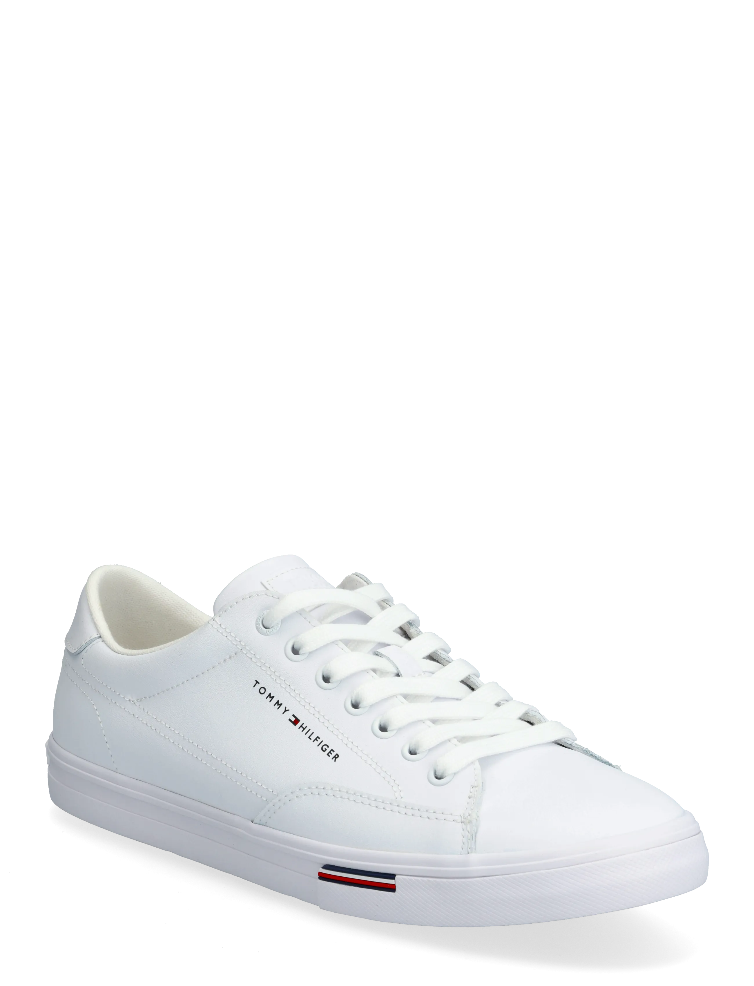Tommy Hilfiger VULC CORE RWB LONG LACE LTH - Sneakers - WHITE / white