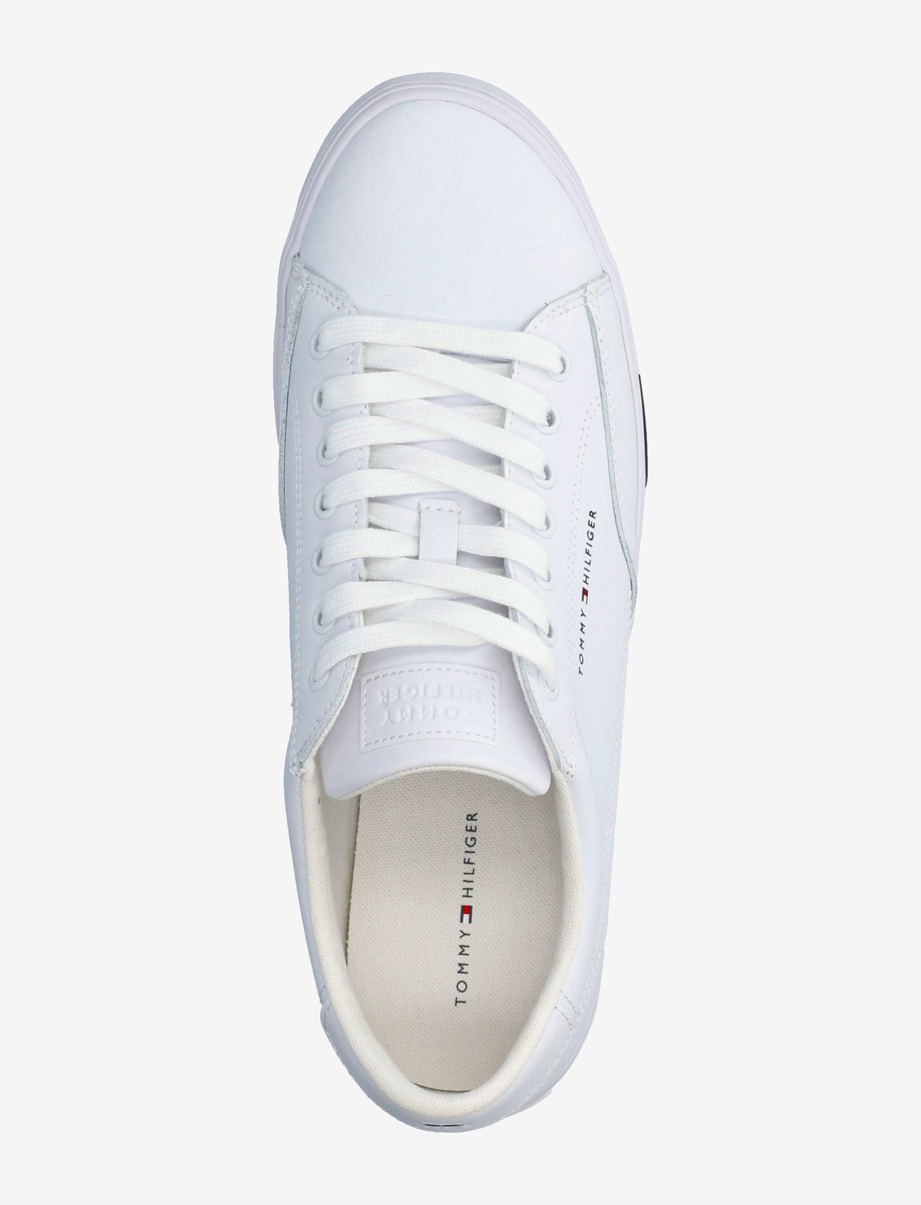 Tommy Hilfiger - VULC CORE RWB LONG LACE LTH - låga sneakers - white - 3