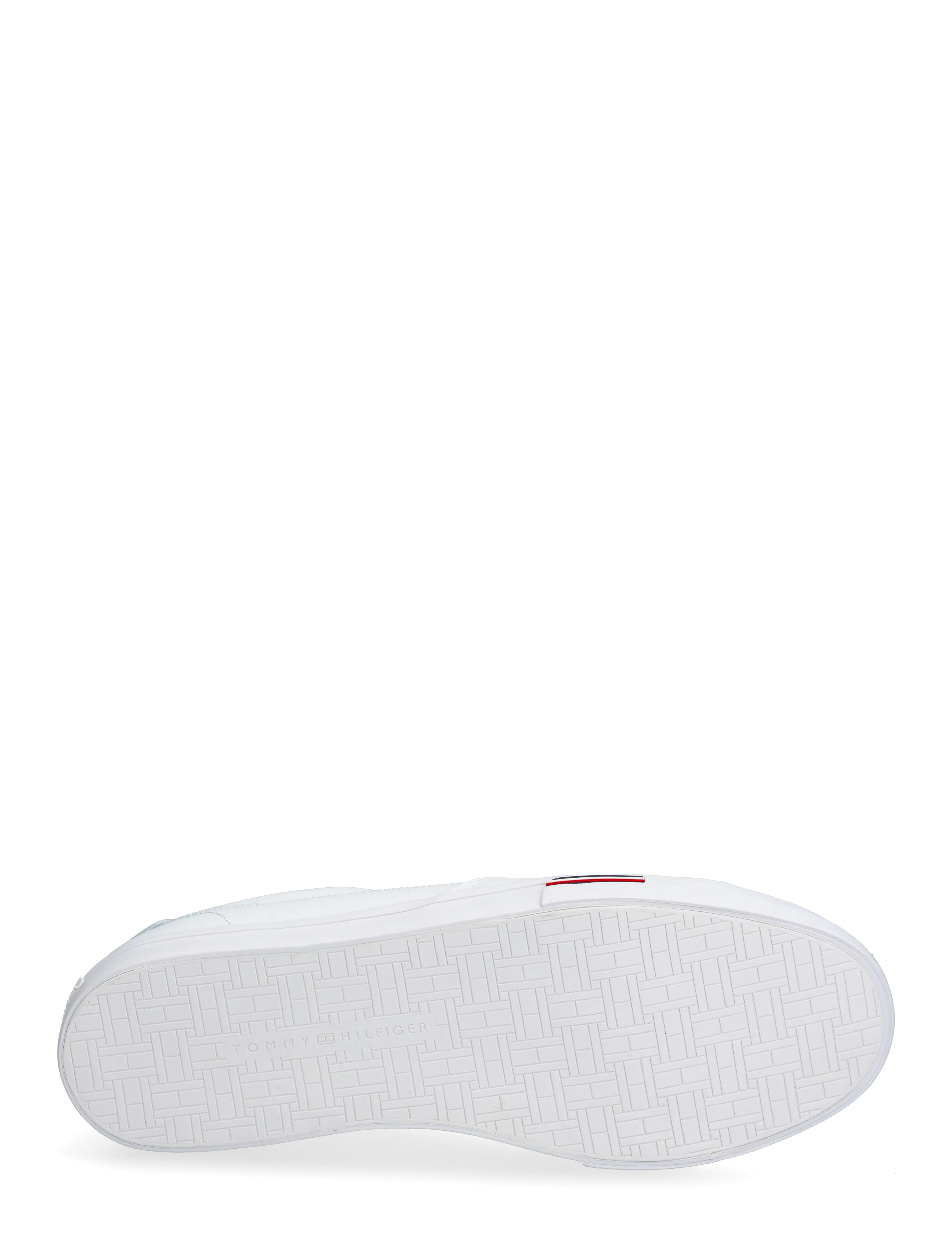 Tommy Hilfiger - VULC CORE RWB LONG LACE LTH - lave sneakers - white - 4