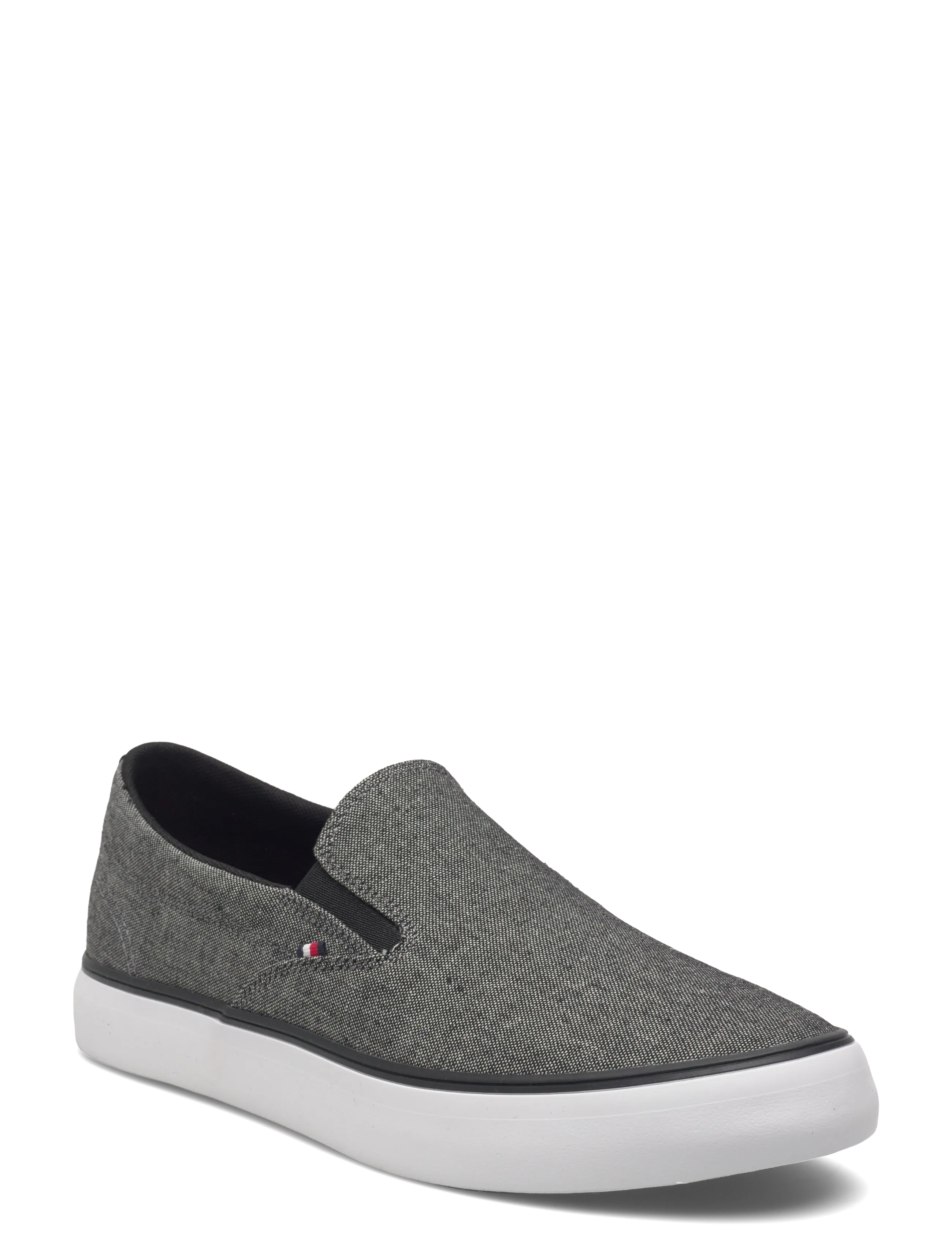 Tommy Hilfiger Harlem Core Ii Slip On Chambray, 43, Grey, Sneakers > Slip On-Sneakers, Herre