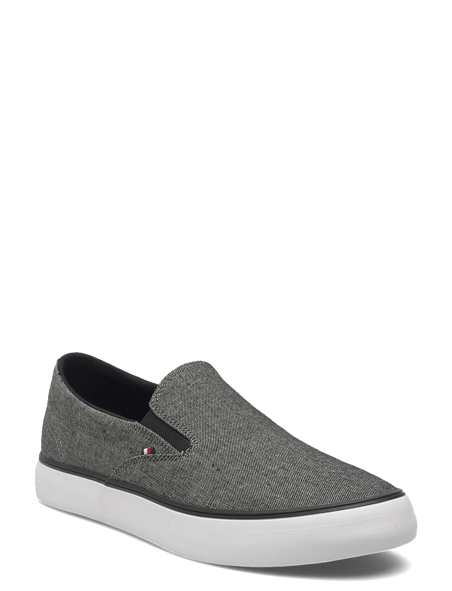 Tommy Hilfiger - HARLEM CORE II SLIP ON CHAMBRAY - jalgatorgatavad tossud - black - 0