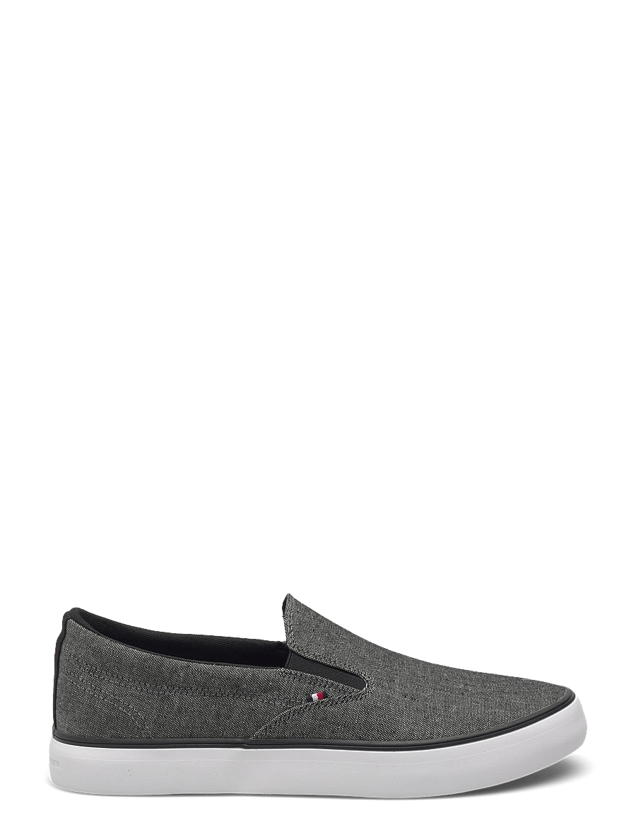 Tommy Hilfiger - HARLEM CORE II SLIP ON CHAMBRAY - jalgatorgatavad tossud - black - 1