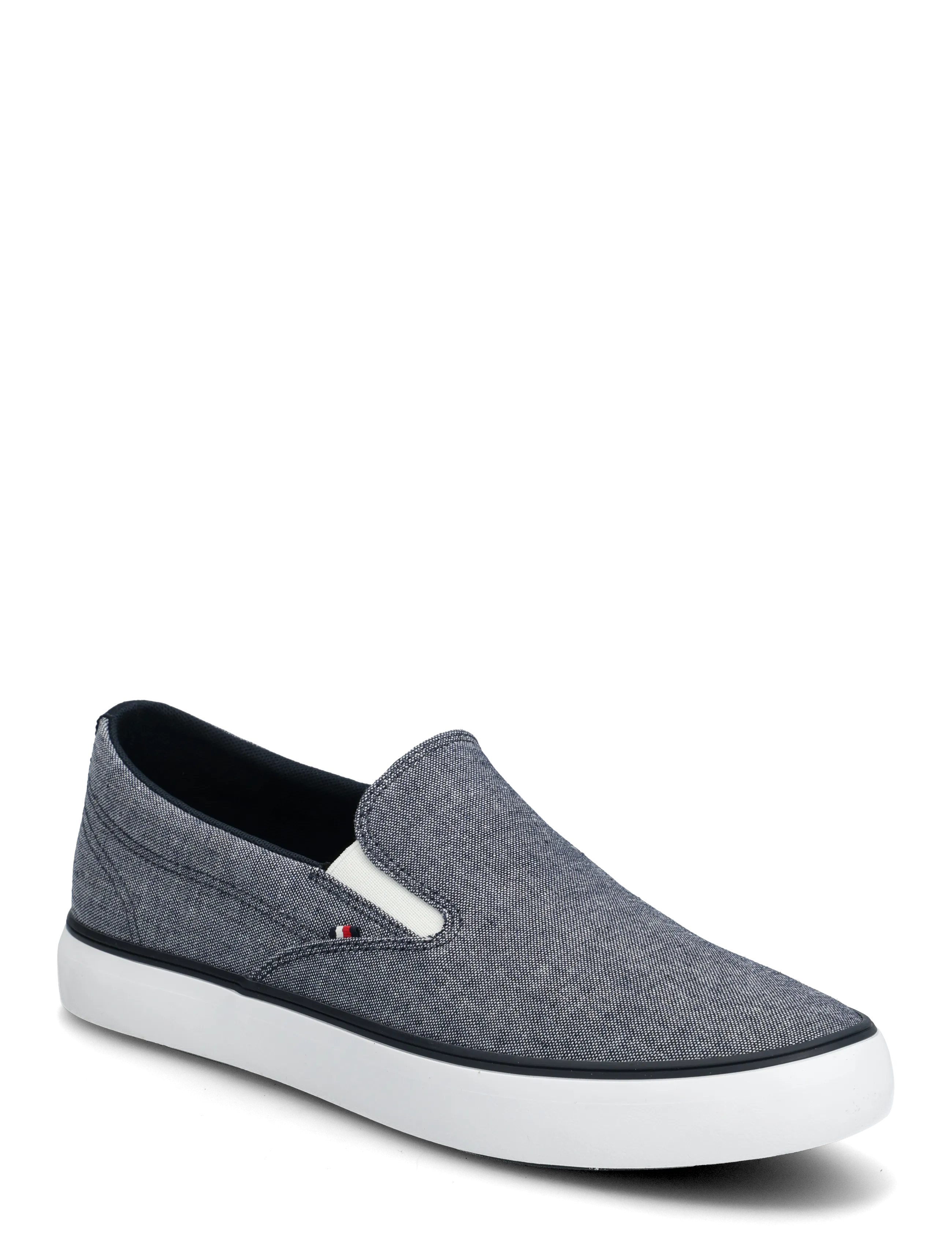 Tommy Hilfiger Harlem Core Ii Slip On Chambray, 44, Navy, Sneakers > Slip On-Sneakers, Herre