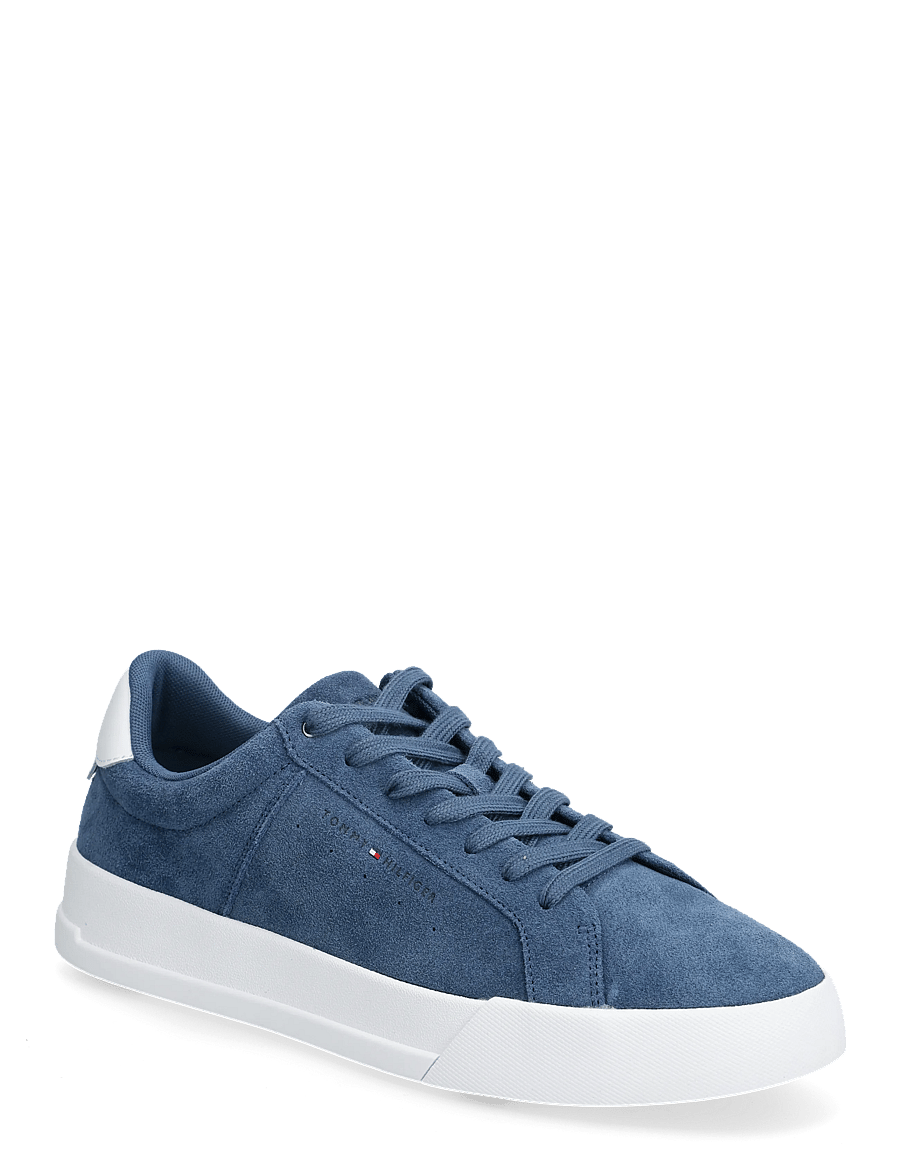 Tommy Hilfiger - TH COURT SUEDE - niedriger schnitt - aegean sea - 0