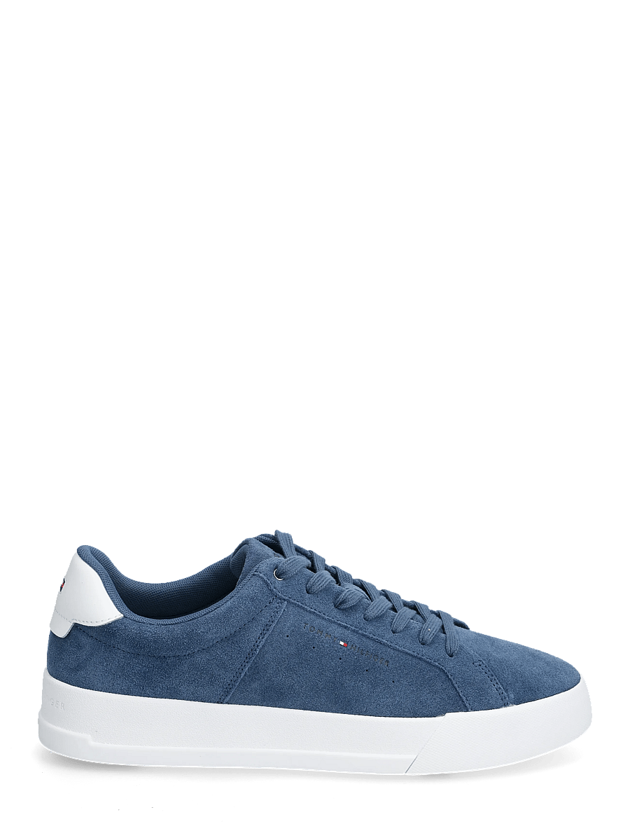 Tommy Hilfiger - TH COURT SUEDE - niedriger schnitt - aegean sea - 1