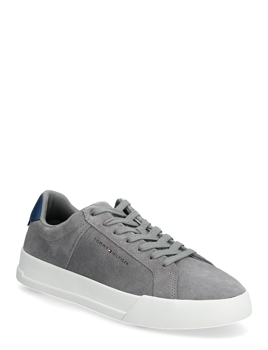 Tommy Hilfiger - TH COURT SUEDE - niedriger schnitt - universal grey - 0