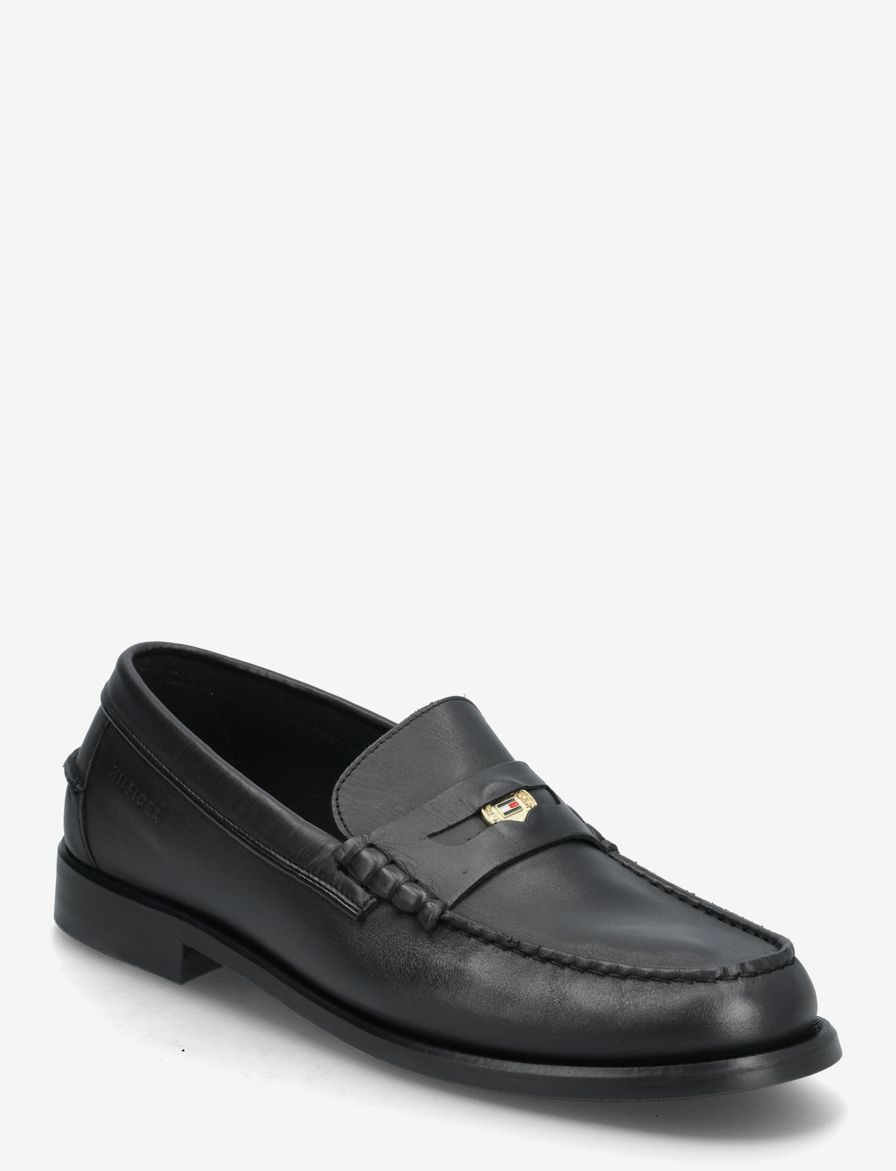 Tommy Hilfiger - HILFIGER PENNY CRUST LTH LOAFER - osta olukorra järgi - black - 0