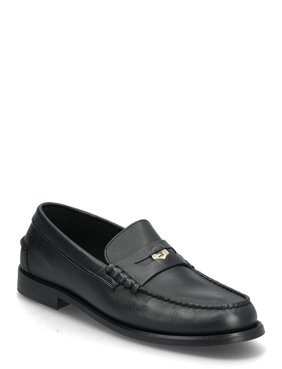Tommy Hilfiger - HILFIGER PENNY CRUST LTH LOAFER - osta olukorra järgi - black - 0