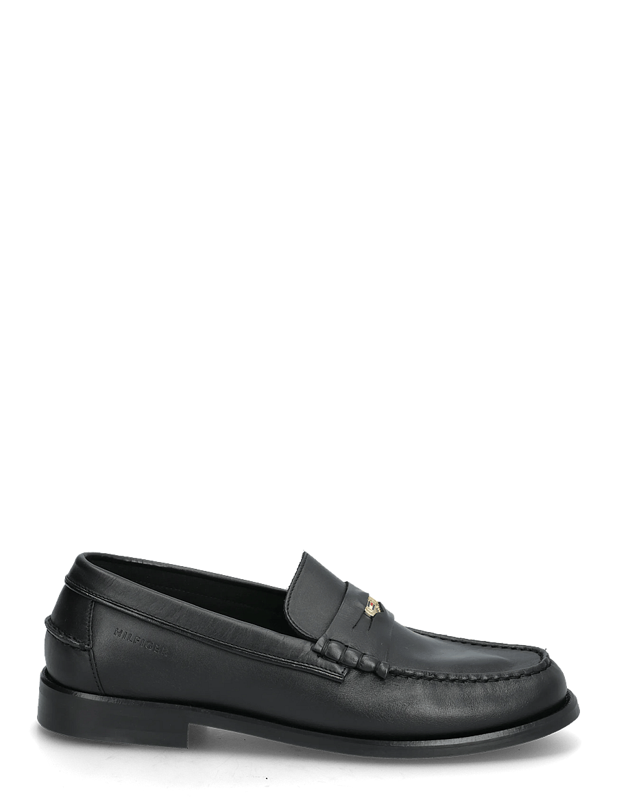 Tommy Hilfiger - HILFIGER PENNY CRUST LTH LOAFER - osta olukorra järgi - black - 1
