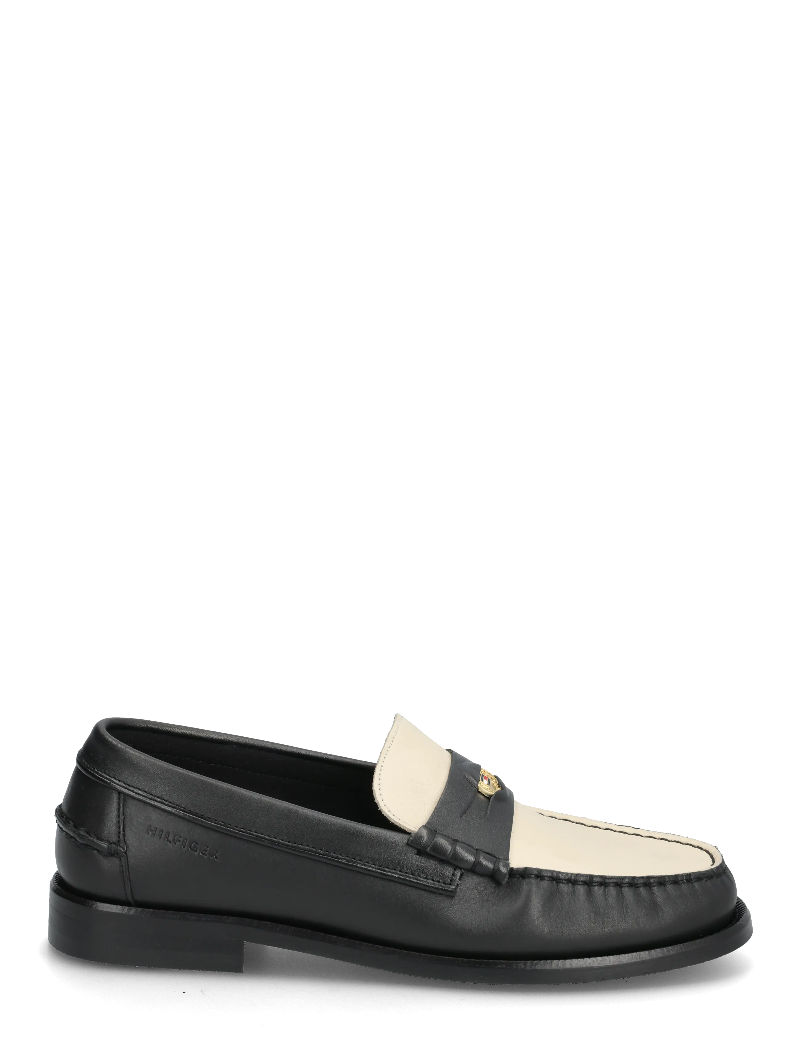 Tommy Hilfiger - HILFIGER PENNY CRUST LTH LOAFER - shop efter anledning - blackwhite - 1