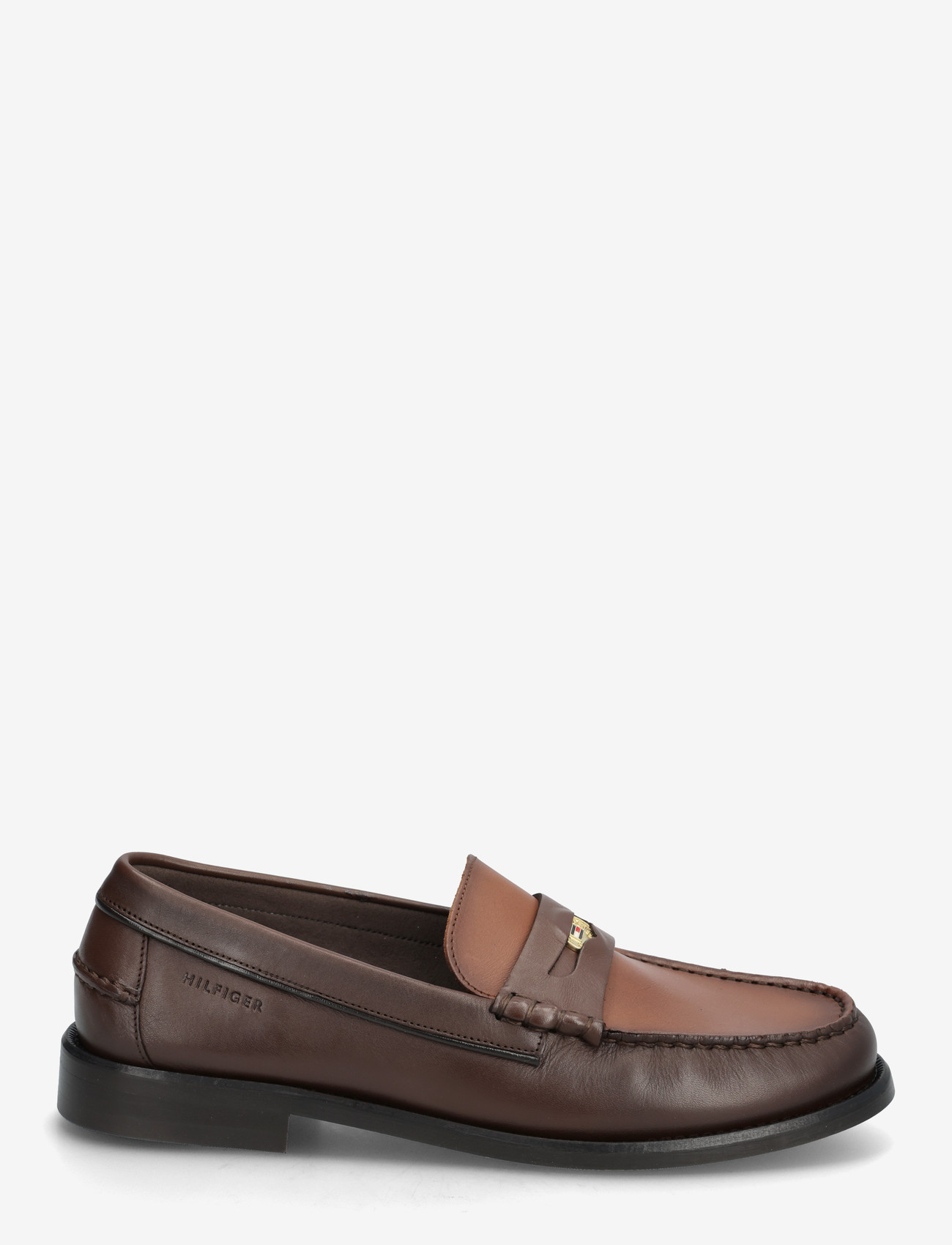 Tommy Hilfiger - HILFIGER PENNY CRUST LTH LOAFER - osta olukorra järgi - dark mocha - 1