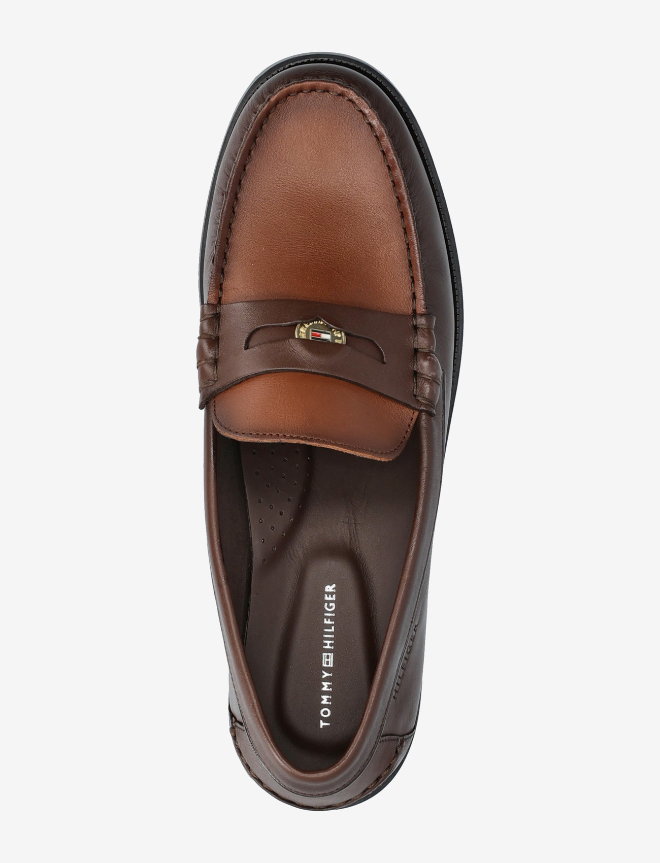Tommy Hilfiger - HILFIGER PENNY CRUST LTH LOAFER - osta olukorra järgi - dark mocha - 3