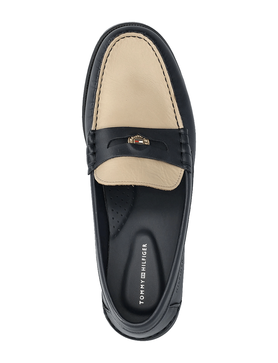 Tommy Hilfiger - HILFIGER PENNY CRUST LTH LOAFER - nach anlass kaufen - desert sky - 4