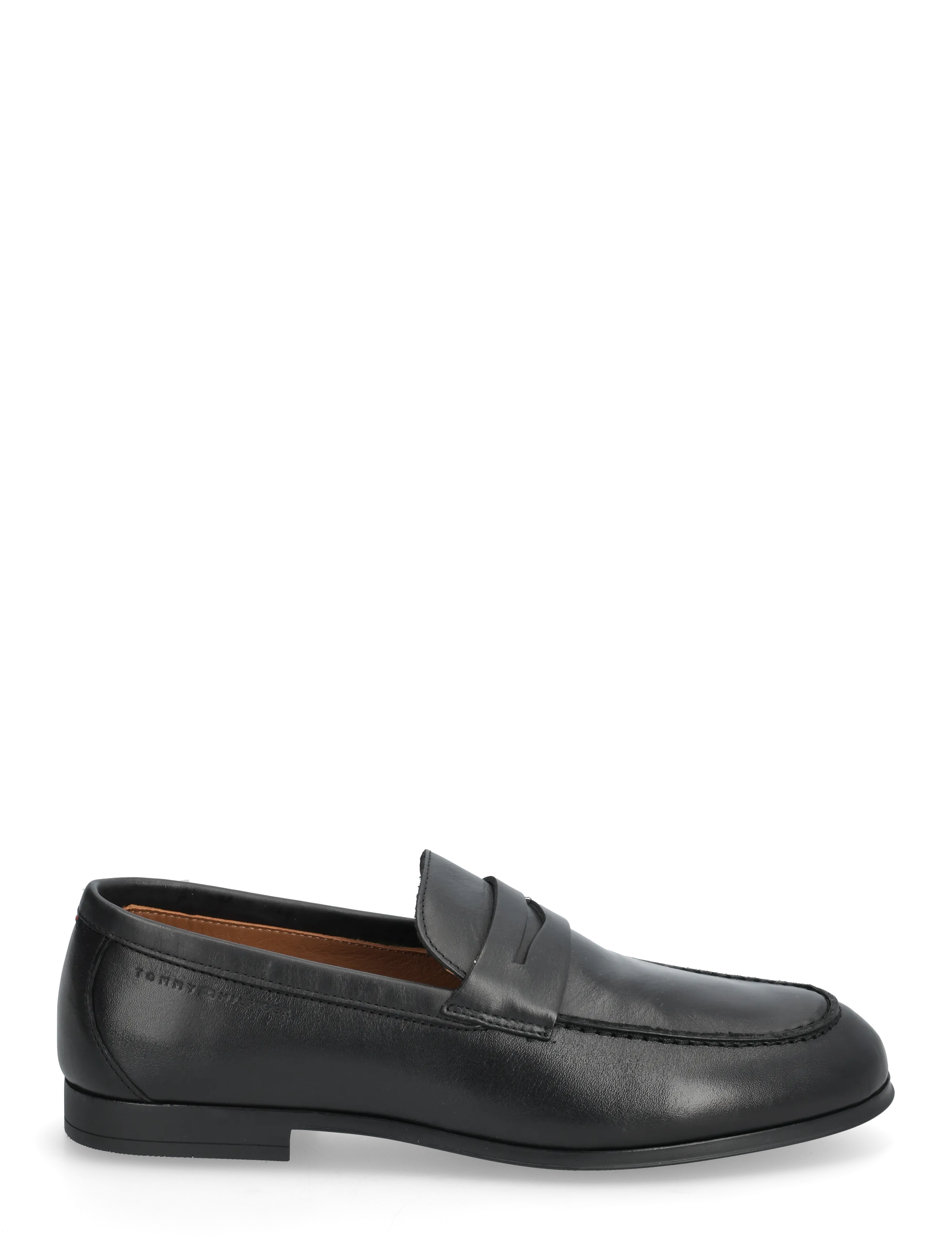 Tommy Hilfiger - FLEXIBLE SLIM  LEATHER LOAFER - nach anlass kaufen - black - 1