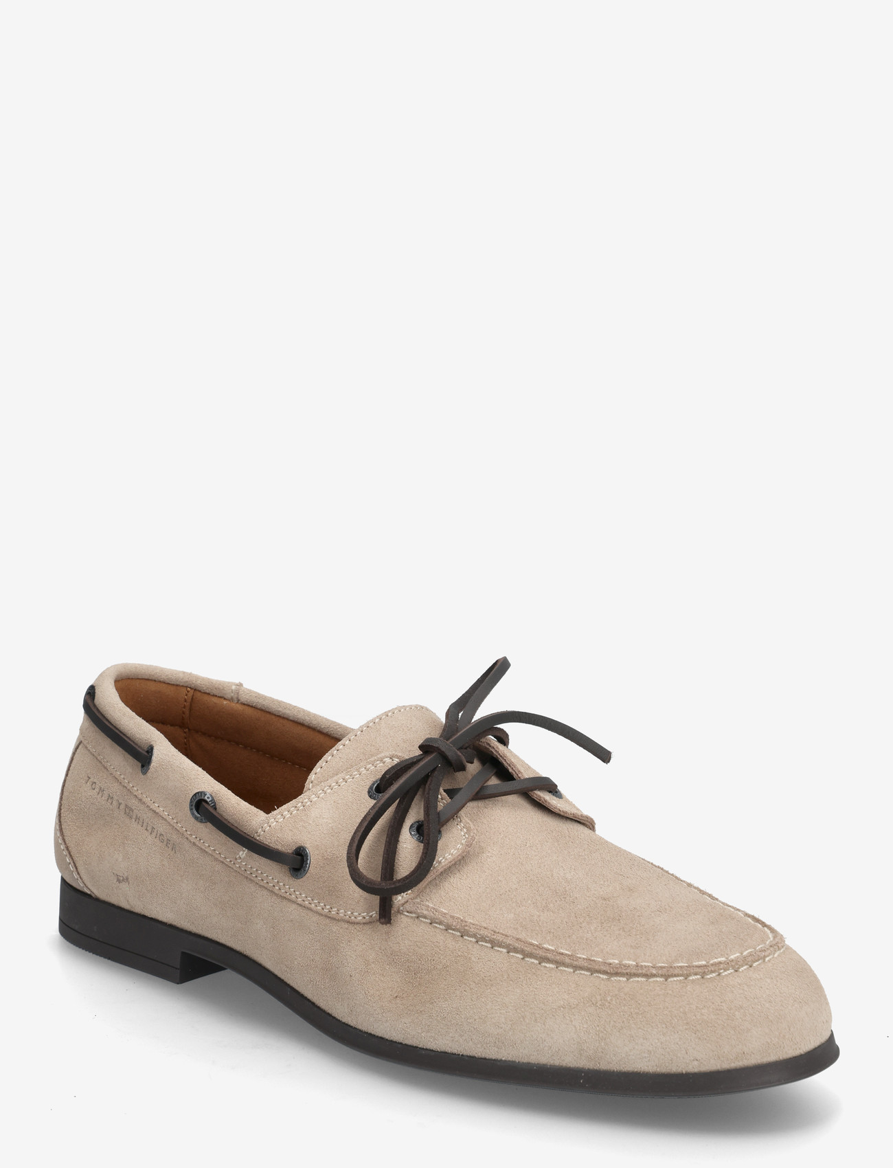 Tommy Hilfiger - FLEXIBLE SLIM SUEDE BOAT SHOE - nach anlass kaufen - coastal taupe - 0