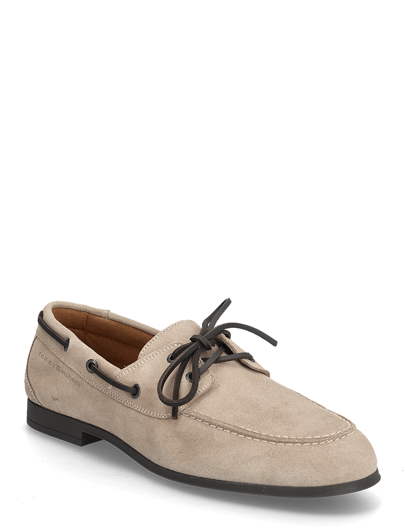 Tommy Hilfiger - FLEXIBLE SLIM SUEDE BOAT SHOE - nach anlass kaufen - coastal taupe - 0