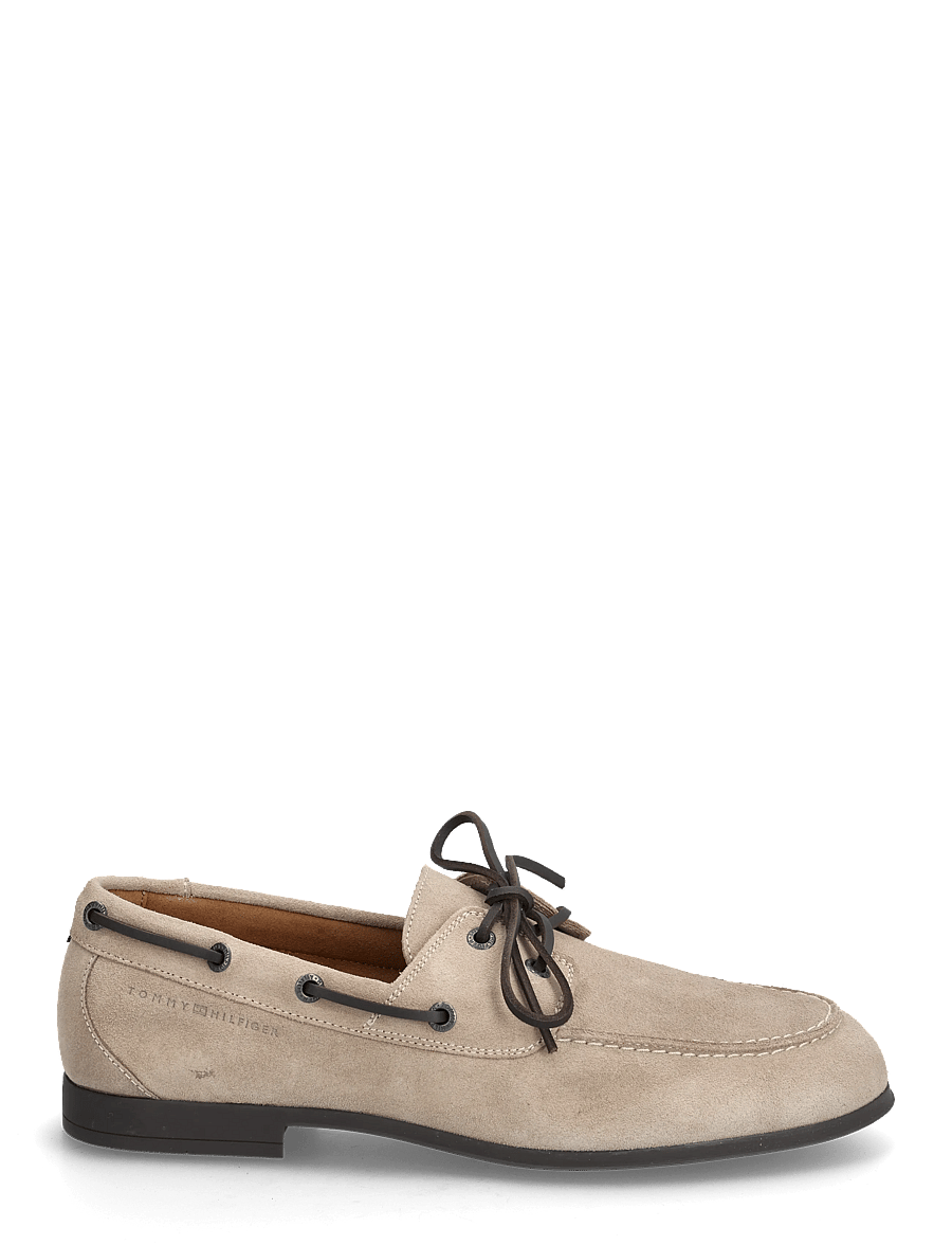 Tommy Hilfiger - FLEXIBLE SLIM SUEDE BOAT SHOE - nach anlass kaufen - coastal taupe - 1
