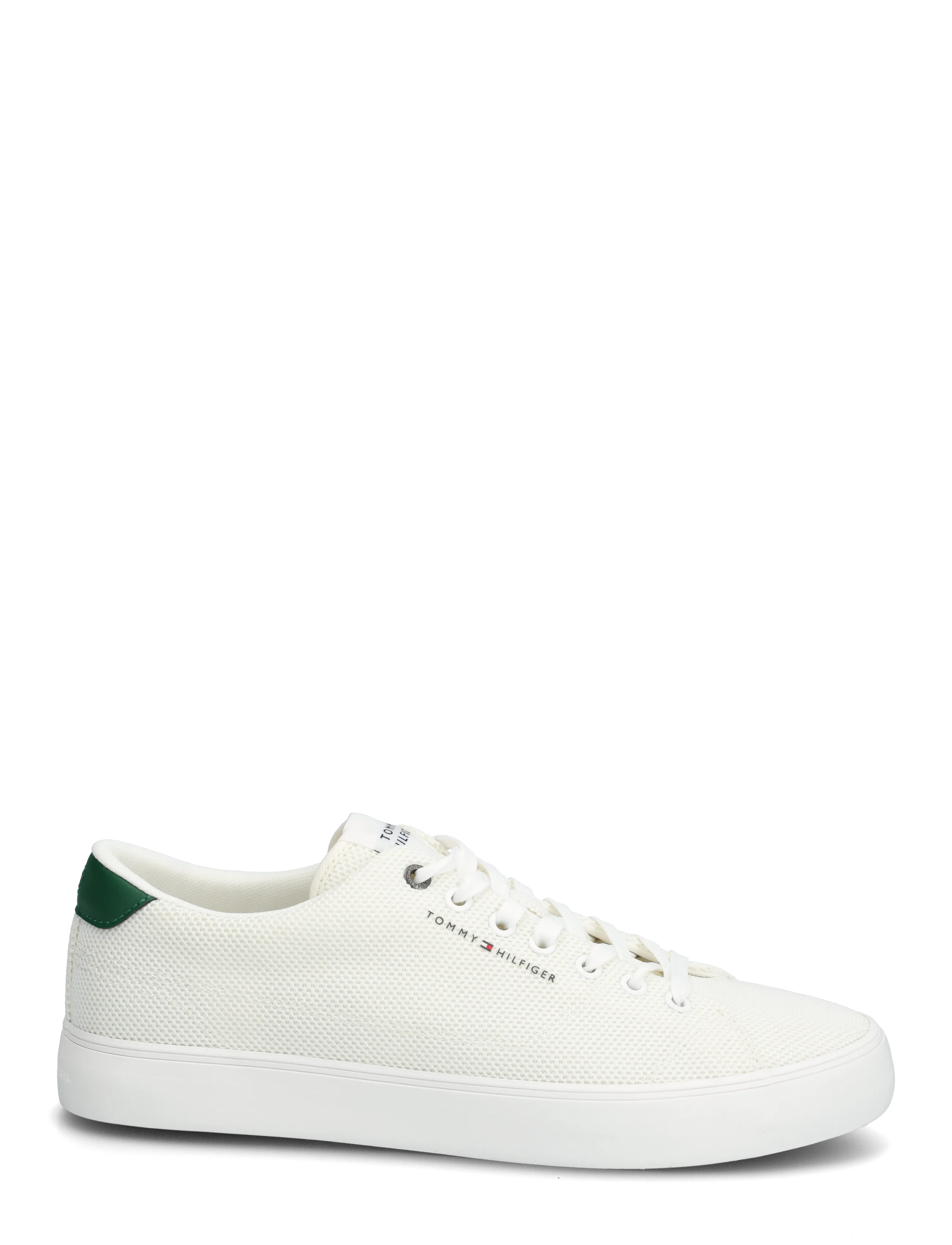 Tommy Hilfiger - TH HI VULC CORE LOW SUMMER MESH - lave sneakers - ecru street green - 1